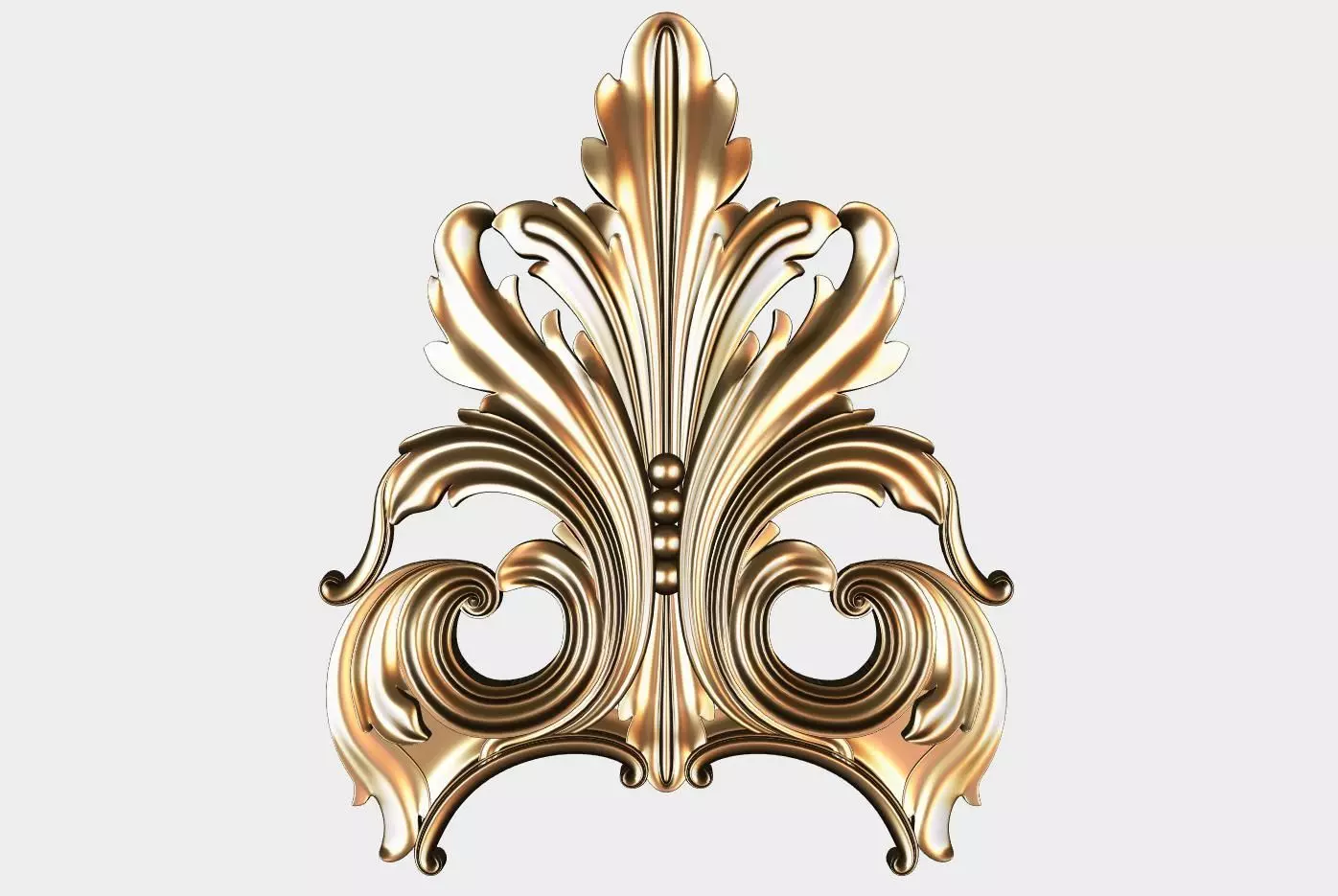 Carved decor for cnc 62 Free 3D model