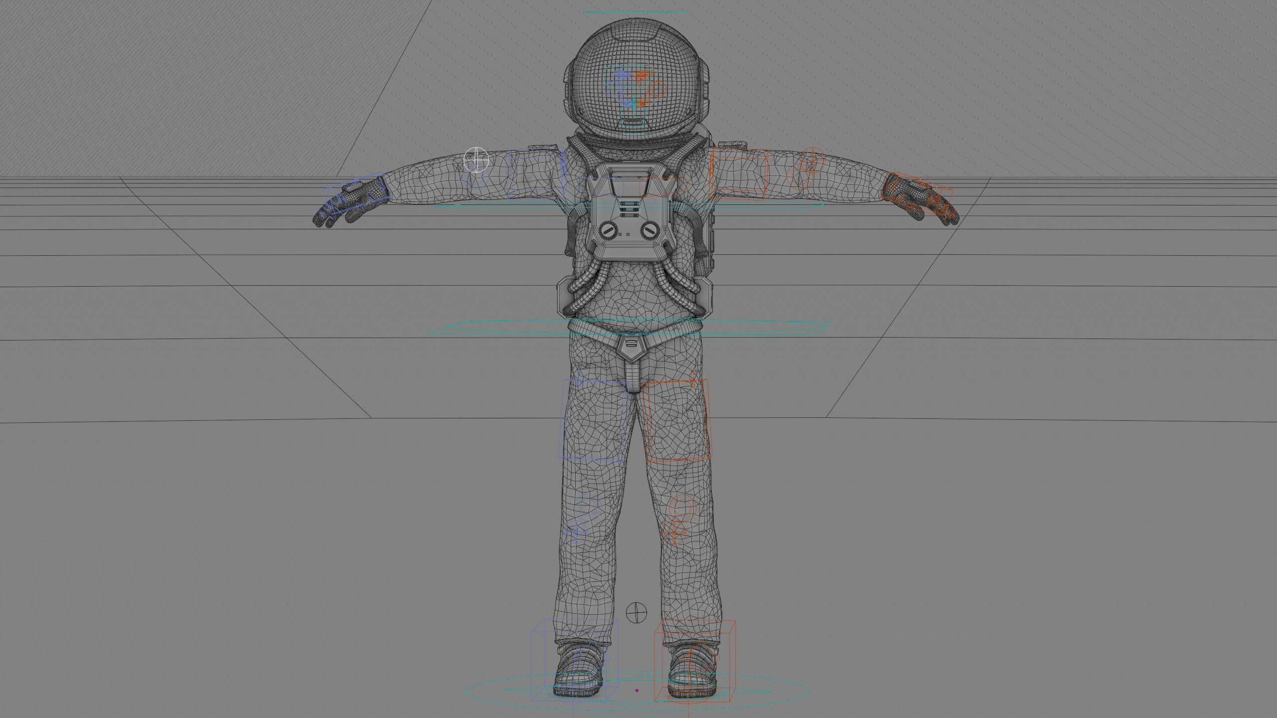 MARS ASTRONAUT-C Rigged for Unreal Engine - Unity - MIXAMO 3D model_41