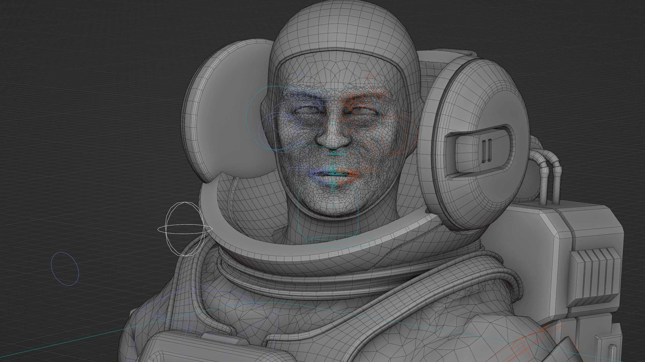 MARS ASTRONAUT-C Rigged for Unreal Engine - Unity - MIXAMO 3D model_39