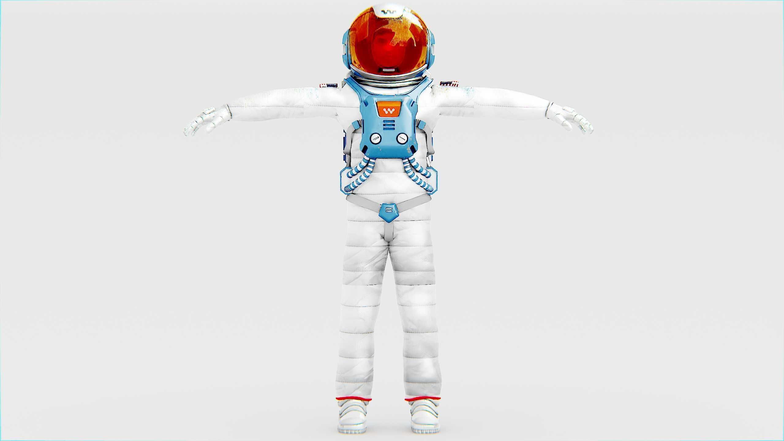 MARS ASTRONAUT-C Rigged for Unreal Engine - Unity - MIXAMO 3D model_25