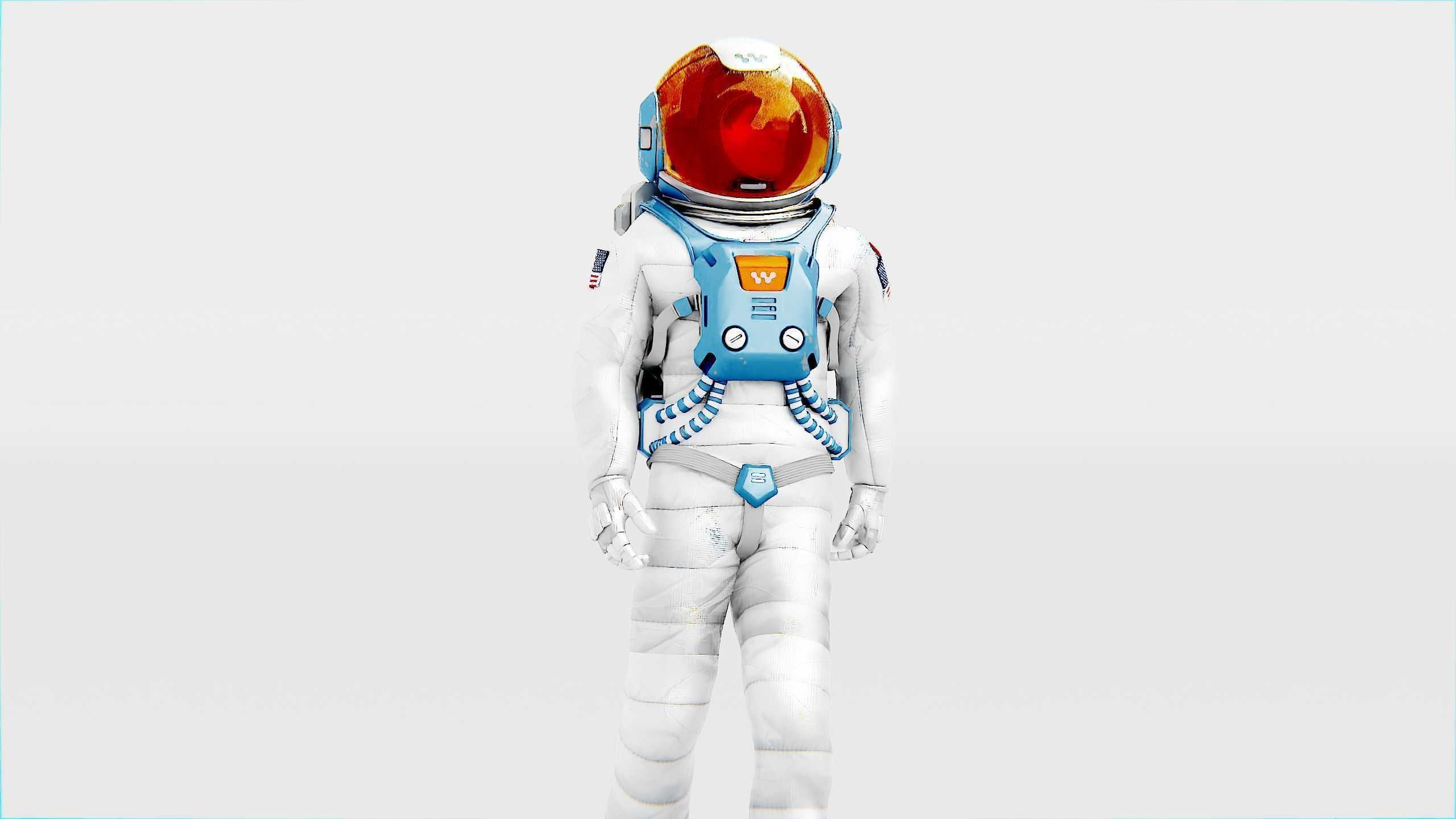 MARS ASTRONAUT-C Rigged for Unreal Engine - Unity - MIXAMO 3D model_31
