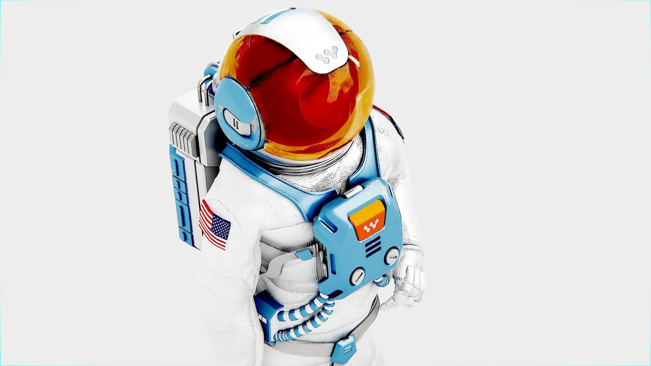 MARS ASTRONAUT-C Rigged for Unreal Engine - Unity - MIXAMO 3D model_22