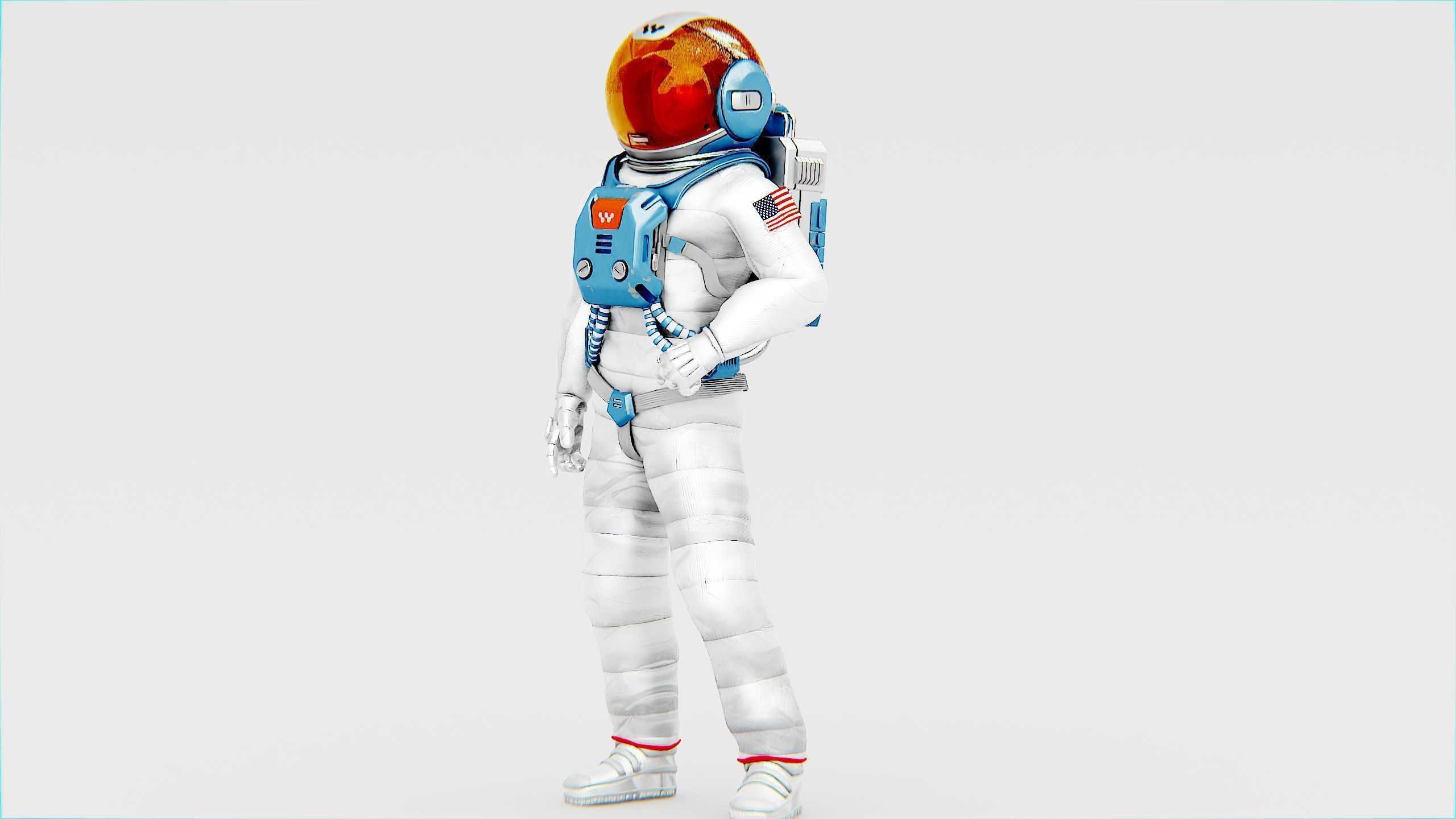 MARS ASTRONAUT-C Rigged for Unreal Engine - Unity - MIXAMO 3D model_3