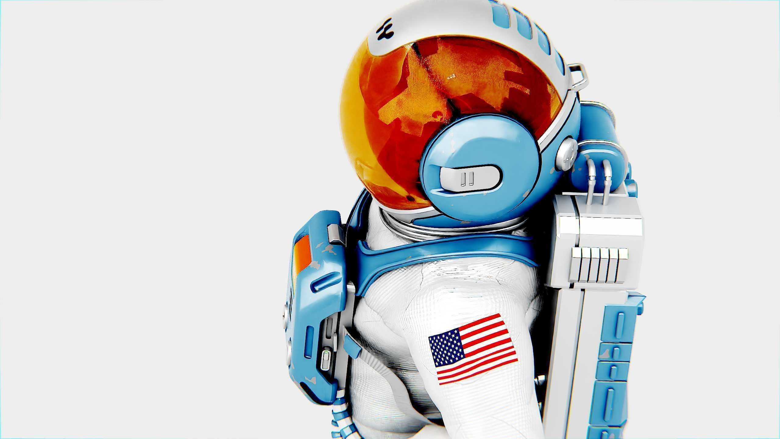 MARS ASTRONAUT-C Rigged for Unreal Engine - Unity - MIXAMO 3D model_20