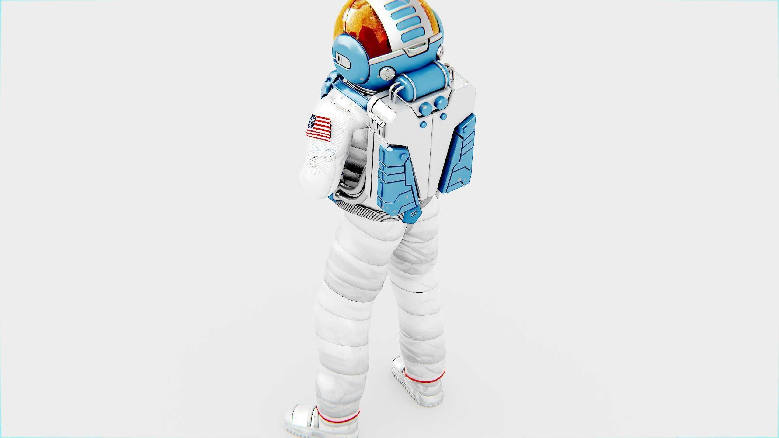 MARS ASTRONAUT-C Rigged for Unreal Engine - Unity - MIXAMO 3D model_24