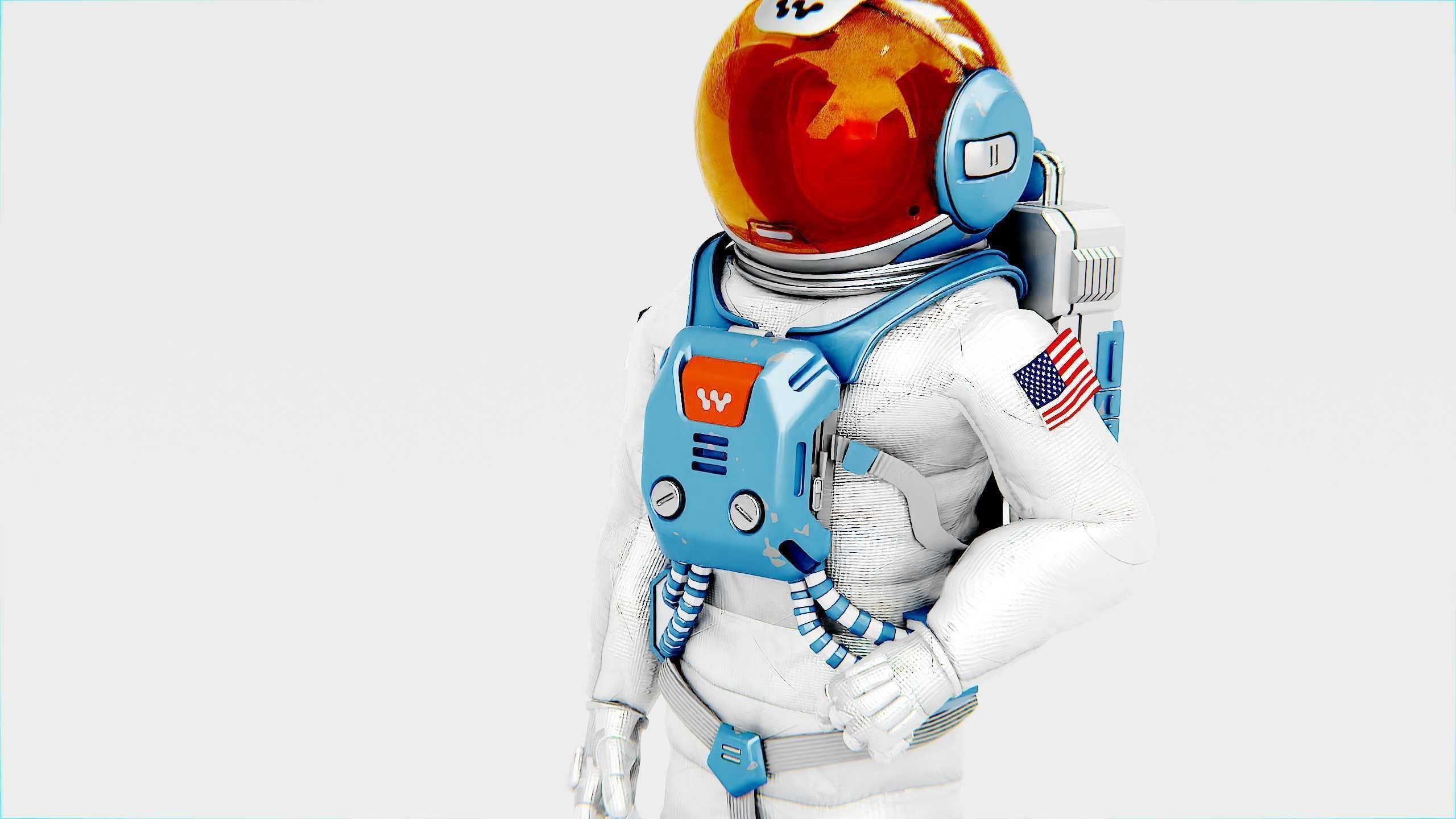 MARS ASTRONAUT-C Rigged for Unreal Engine - Unity - MIXAMO 3D model_17