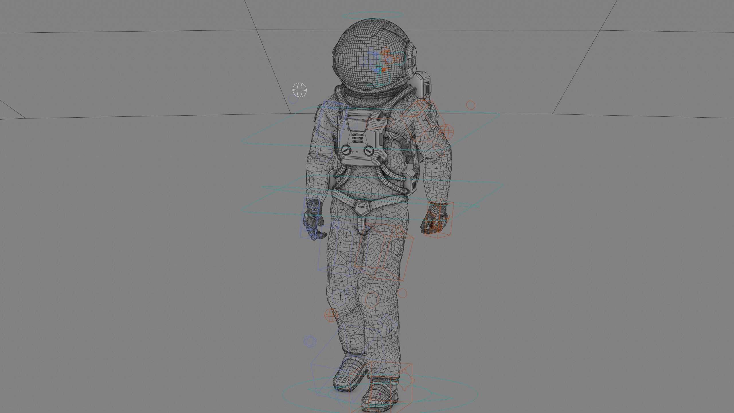 MARS ASTRONAUT-C Rigged for Unreal Engine - Unity - MIXAMO 3D model_40