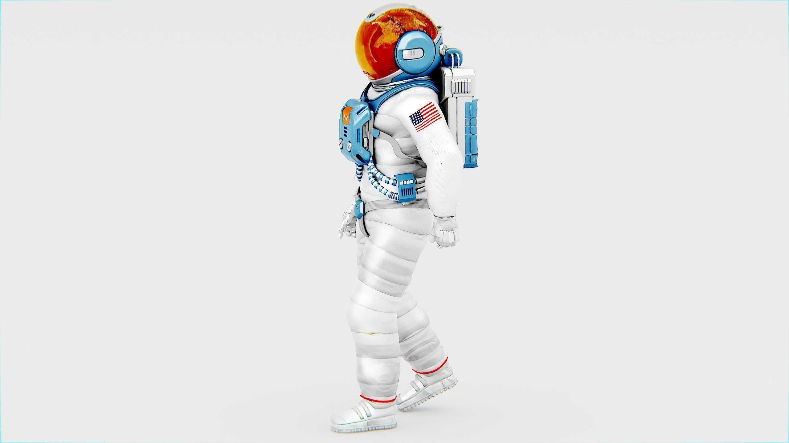 MARS ASTRONAUT-C Rigged for Unreal Engine - Unity - MIXAMO 3D model_28