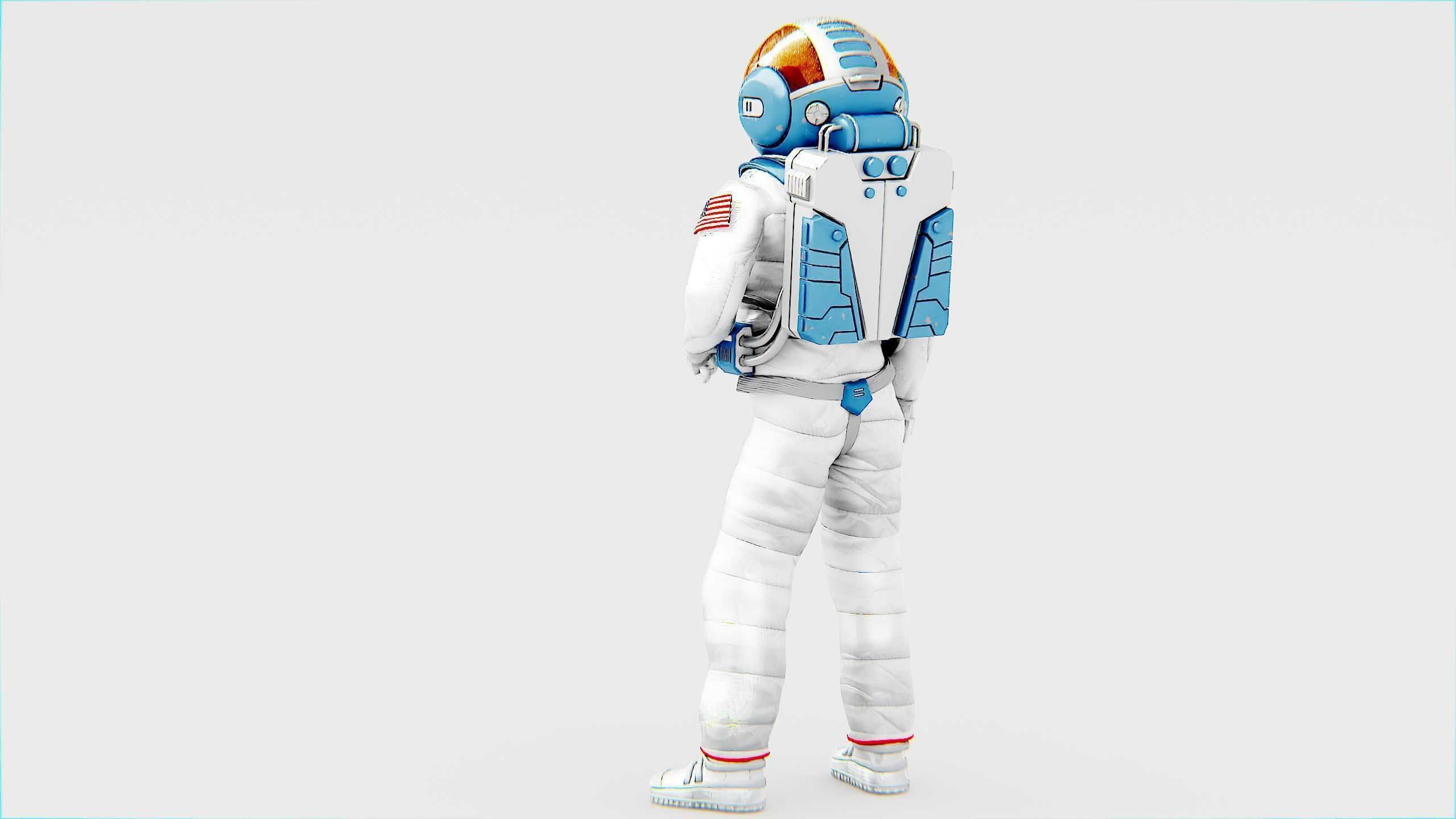 MARS ASTRONAUT-C Rigged for Unreal Engine - Unity - MIXAMO 3D model_8