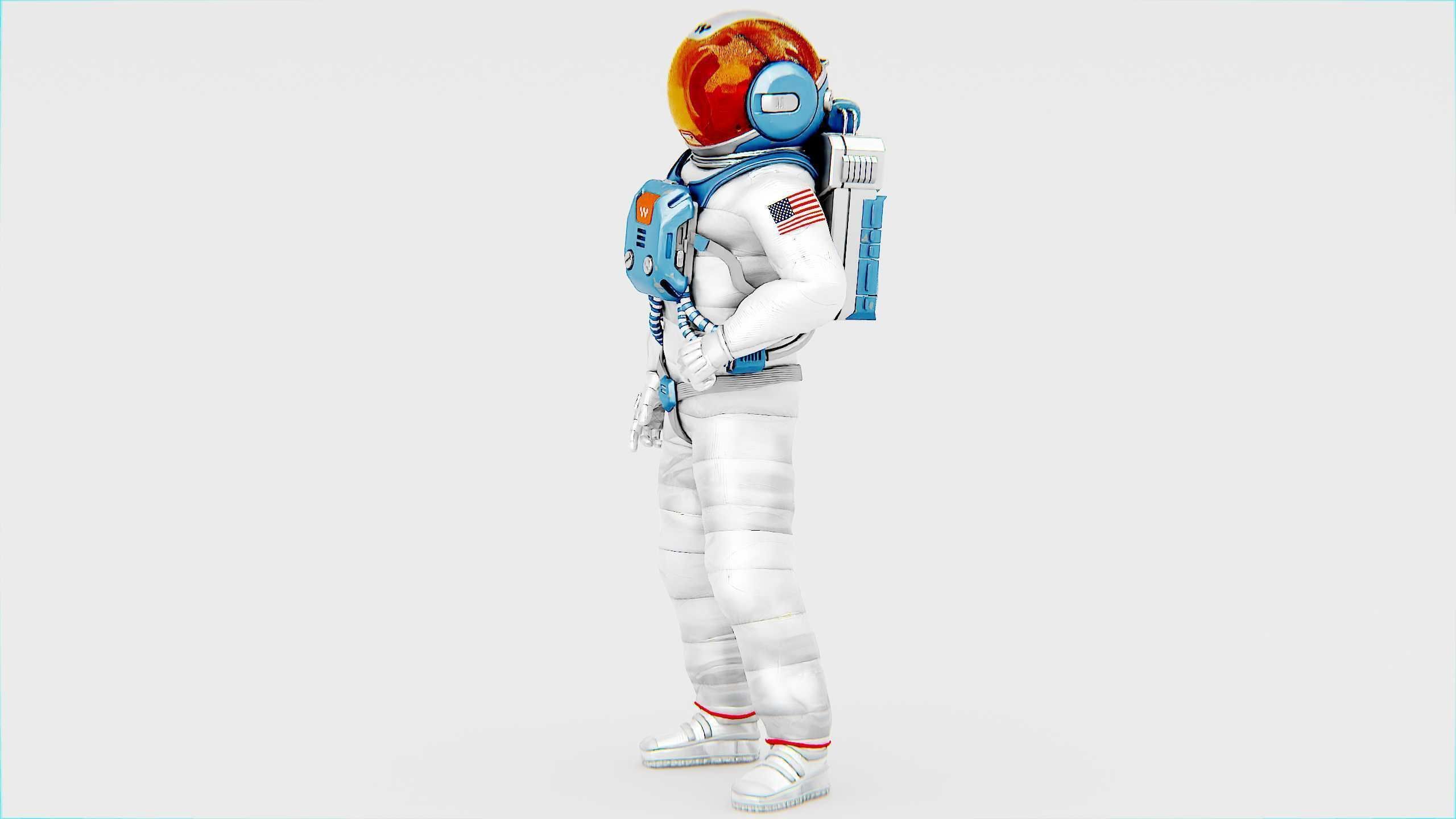MARS ASTRONAUT-C Rigged for Unreal Engine - Unity - MIXAMO 3D model_4