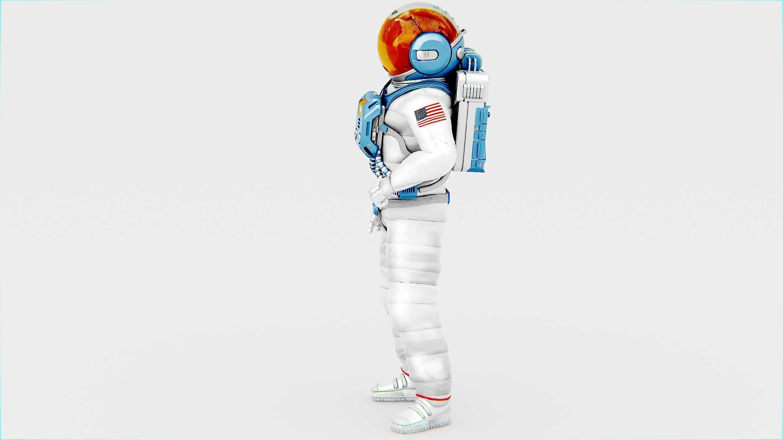 MARS ASTRONAUT-C Rigged for Unreal Engine - Unity - MIXAMO 3D model_5