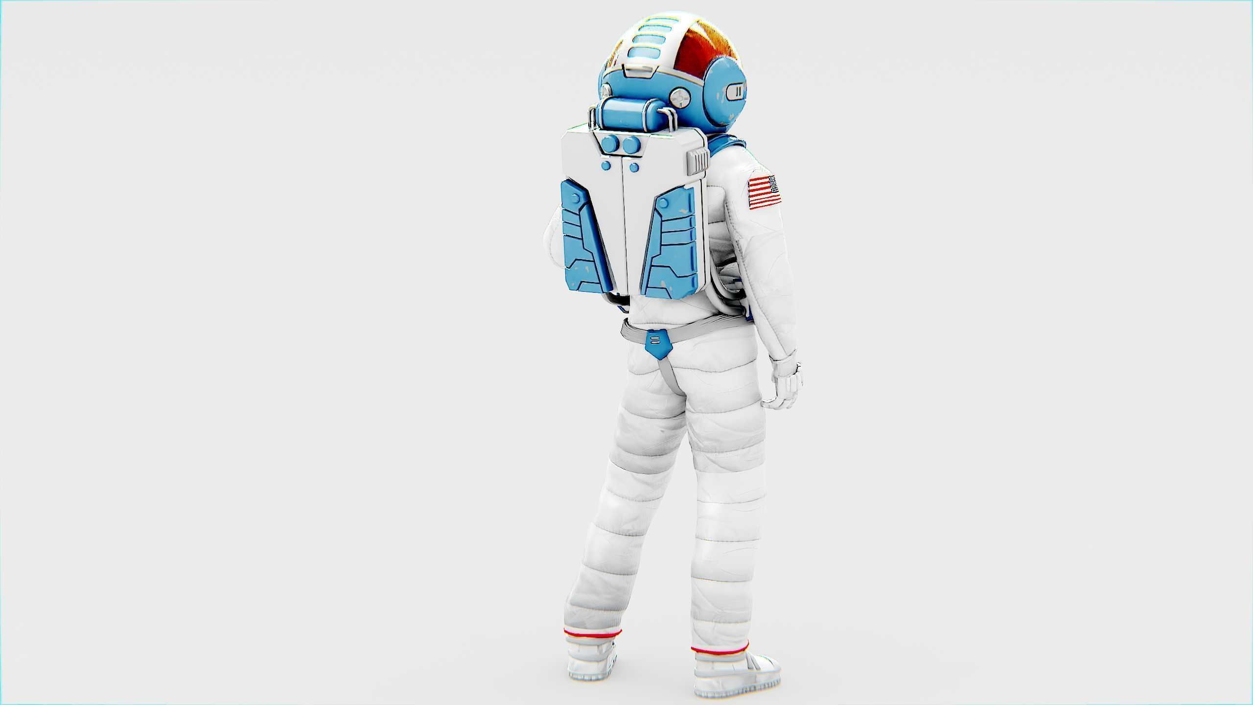 MARS ASTRONAUT-C Rigged for Unreal Engine - Unity - MIXAMO 3D model_11