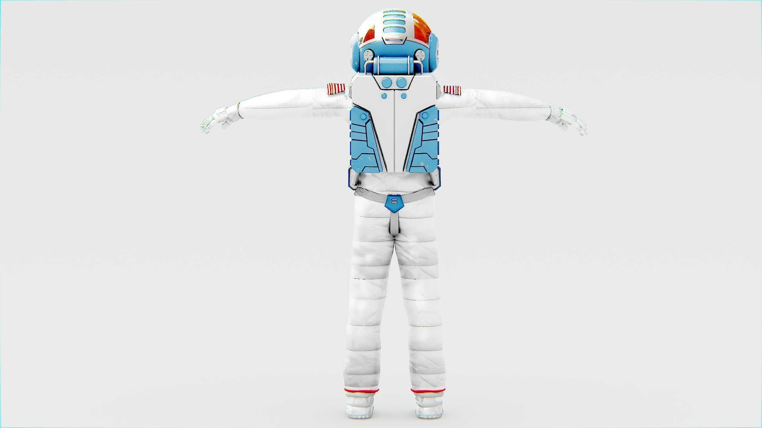 MARS ASTRONAUT-C Rigged for Unreal Engine - Unity - MIXAMO 3D model_26