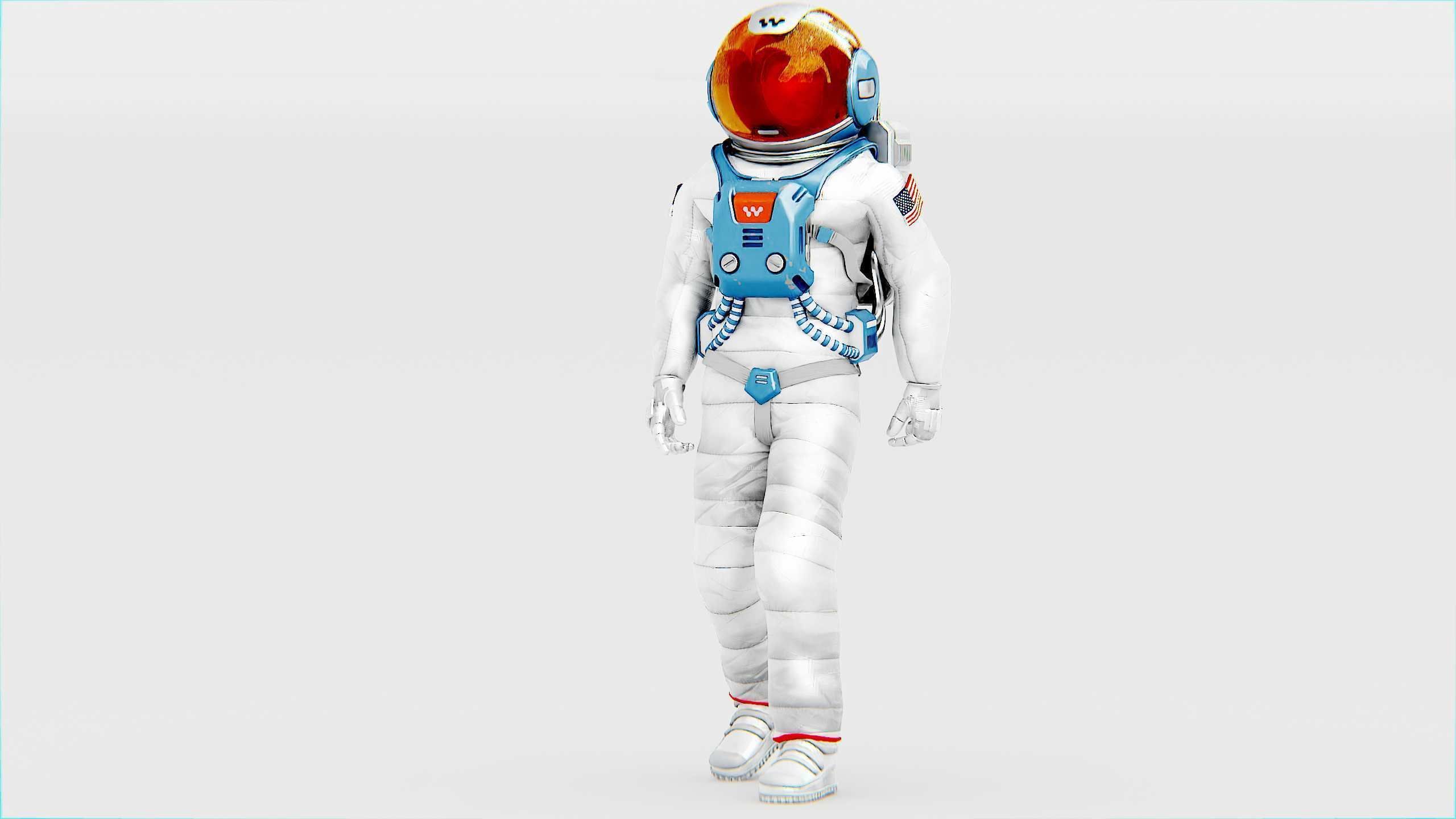 MARS ASTRONAUT-C Rigged for Unreal Engine - Unity - MIXAMO 3D model_27