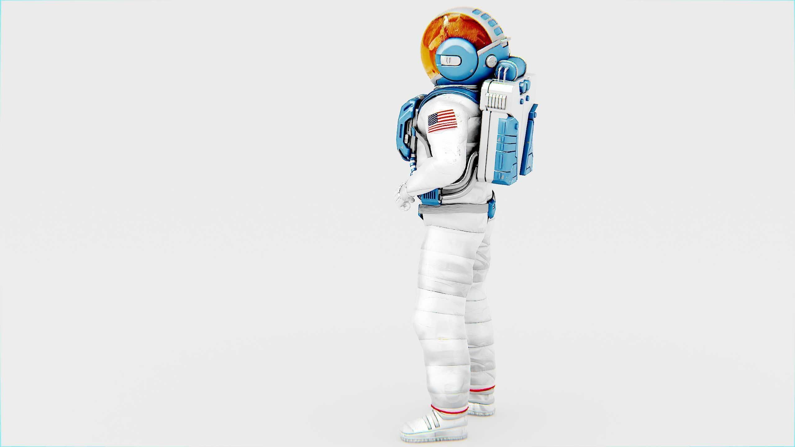 MARS ASTRONAUT-C Rigged for Unreal Engine - Unity - MIXAMO 3D model_6