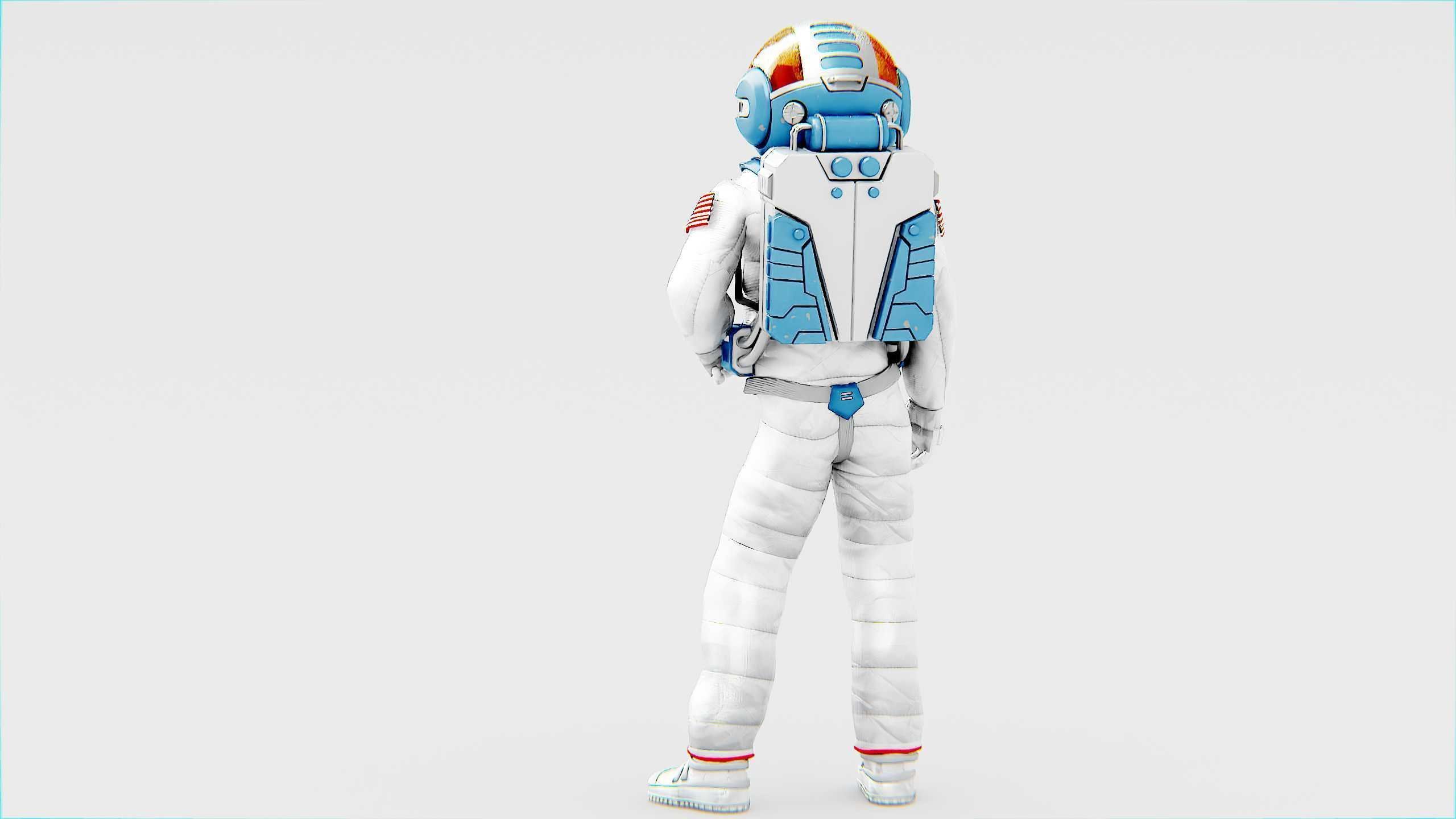 MARS ASTRONAUT-C Rigged for Unreal Engine - Unity - MIXAMO 3D model_9