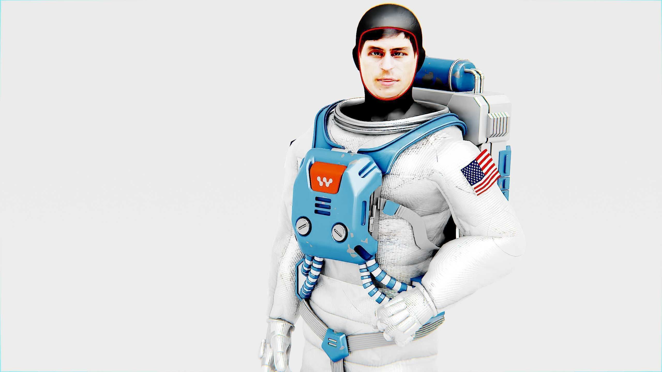 MARS ASTRONAUT-C Rigged for Unreal Engine - Unity - MIXAMO 3D model_18