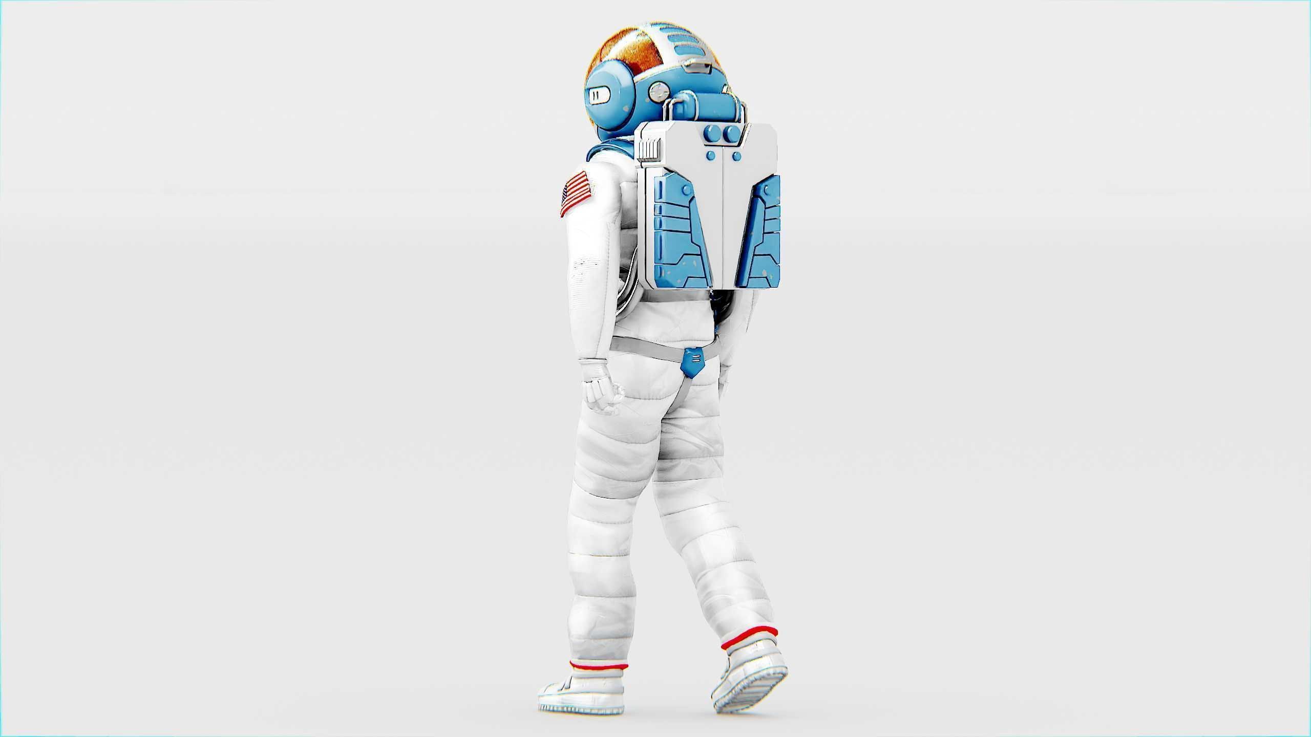 MARS ASTRONAUT-C Rigged for Unreal Engine - Unity - MIXAMO 3D model_29