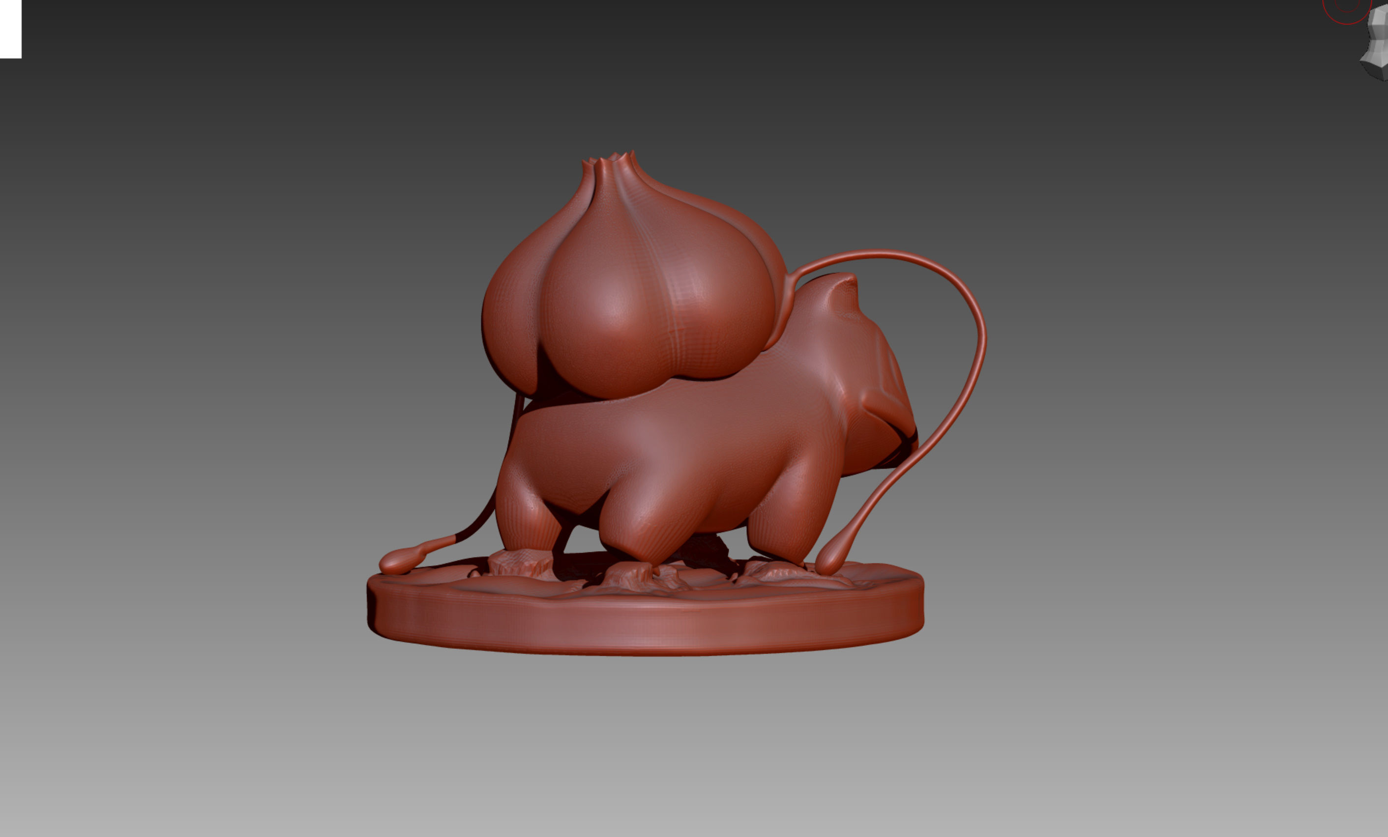 Bulbasaur Ivysaur and Venusaur evolution family value set 3D print model_9