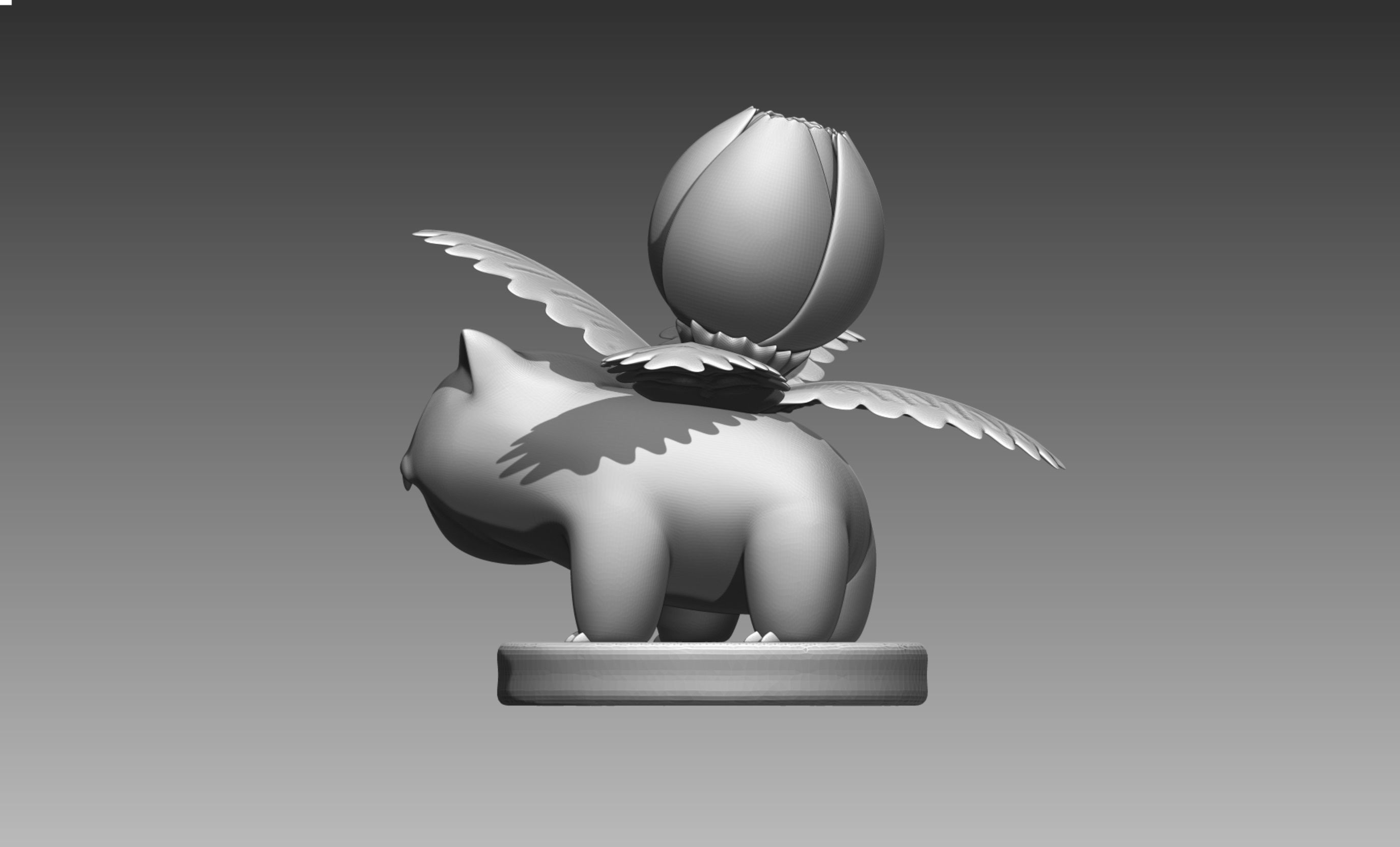 Bulbasaur Ivysaur and Venusaur evolution family value set 3D print model_16