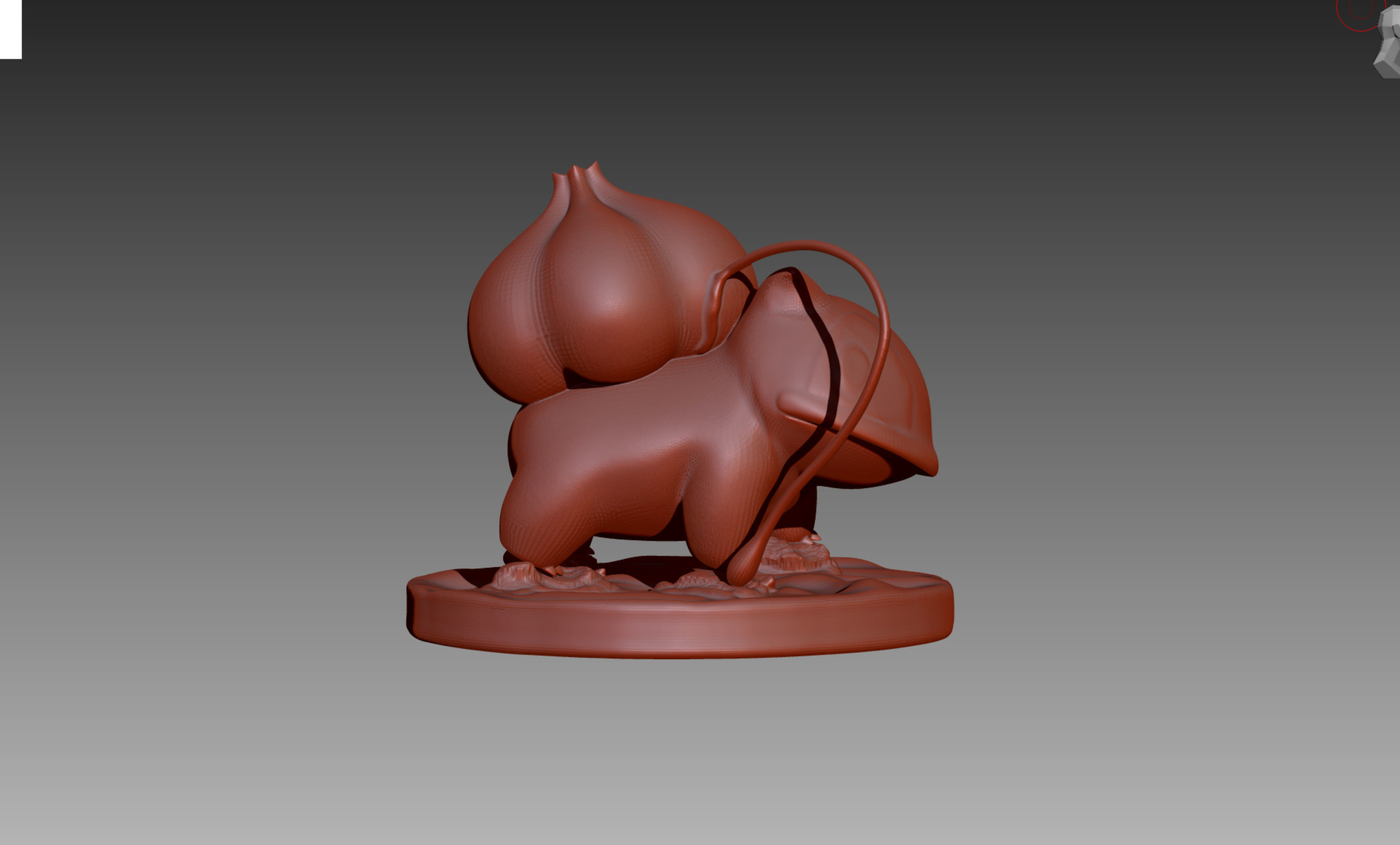 Bulbasaur Ivysaur and Venusaur evolution family value set 3D print model_10