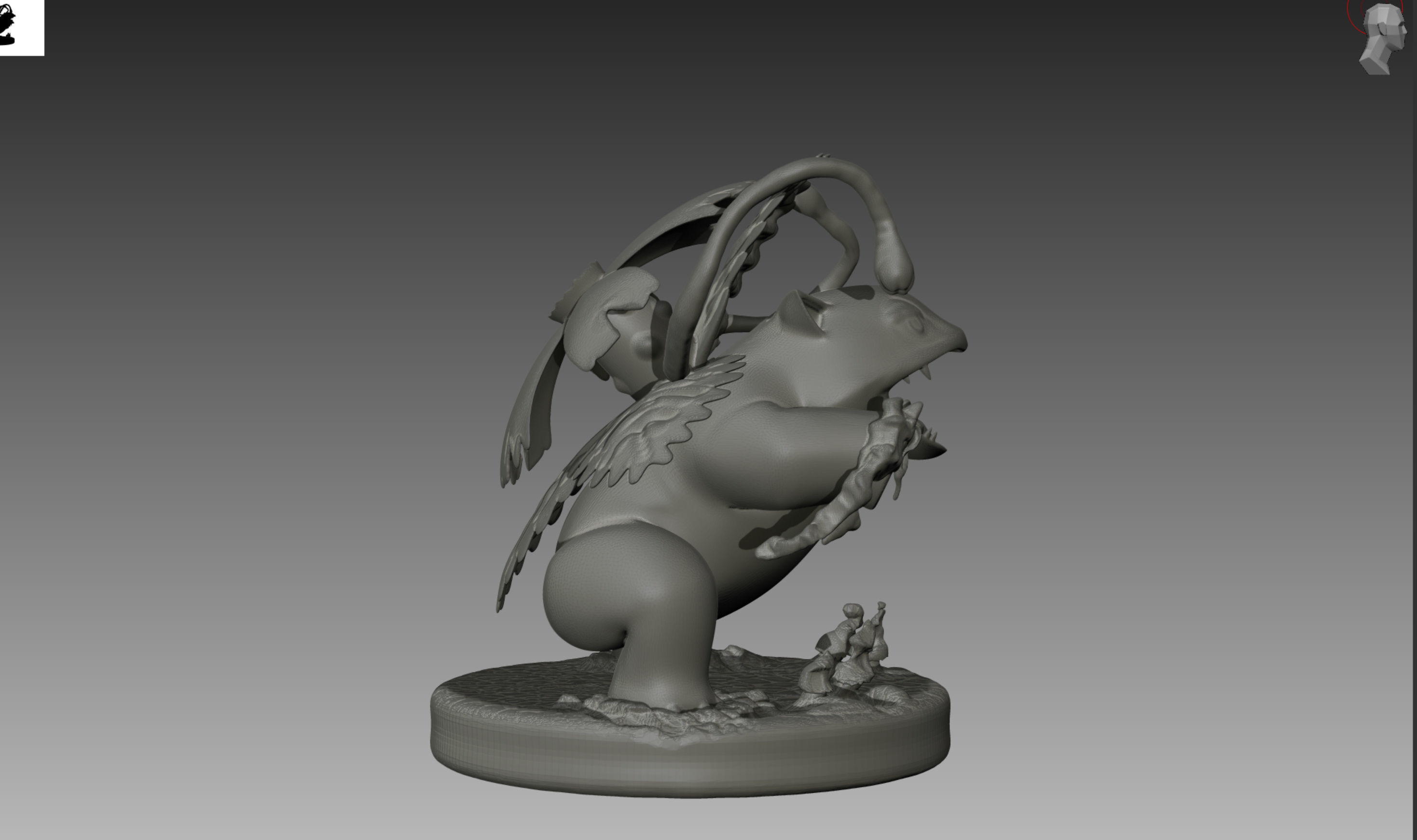 Bulbasaur Ivysaur and Venusaur evolution family value set 3D print model_28