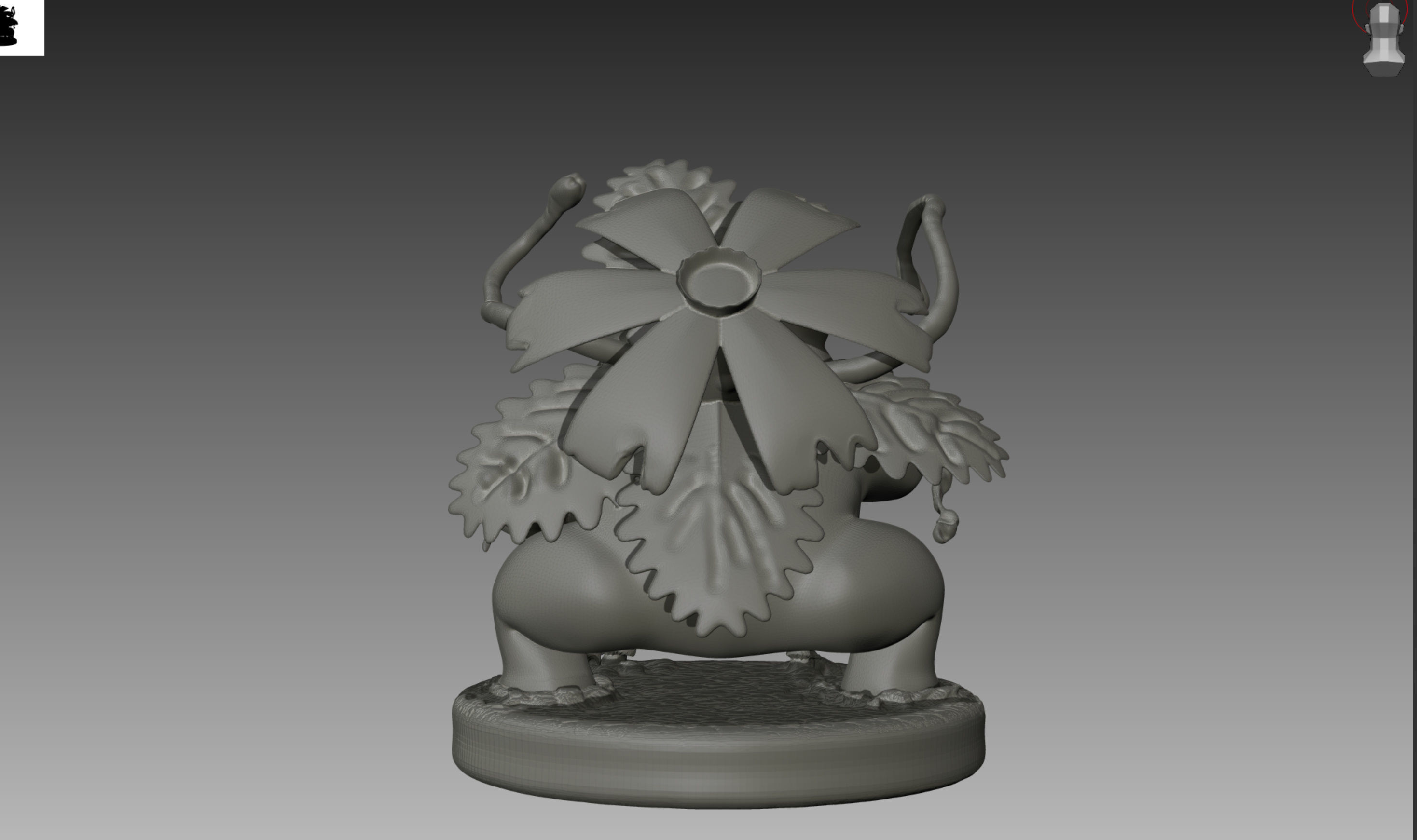 Bulbasaur Ivysaur and Venusaur evolution family value set 3D print model_26