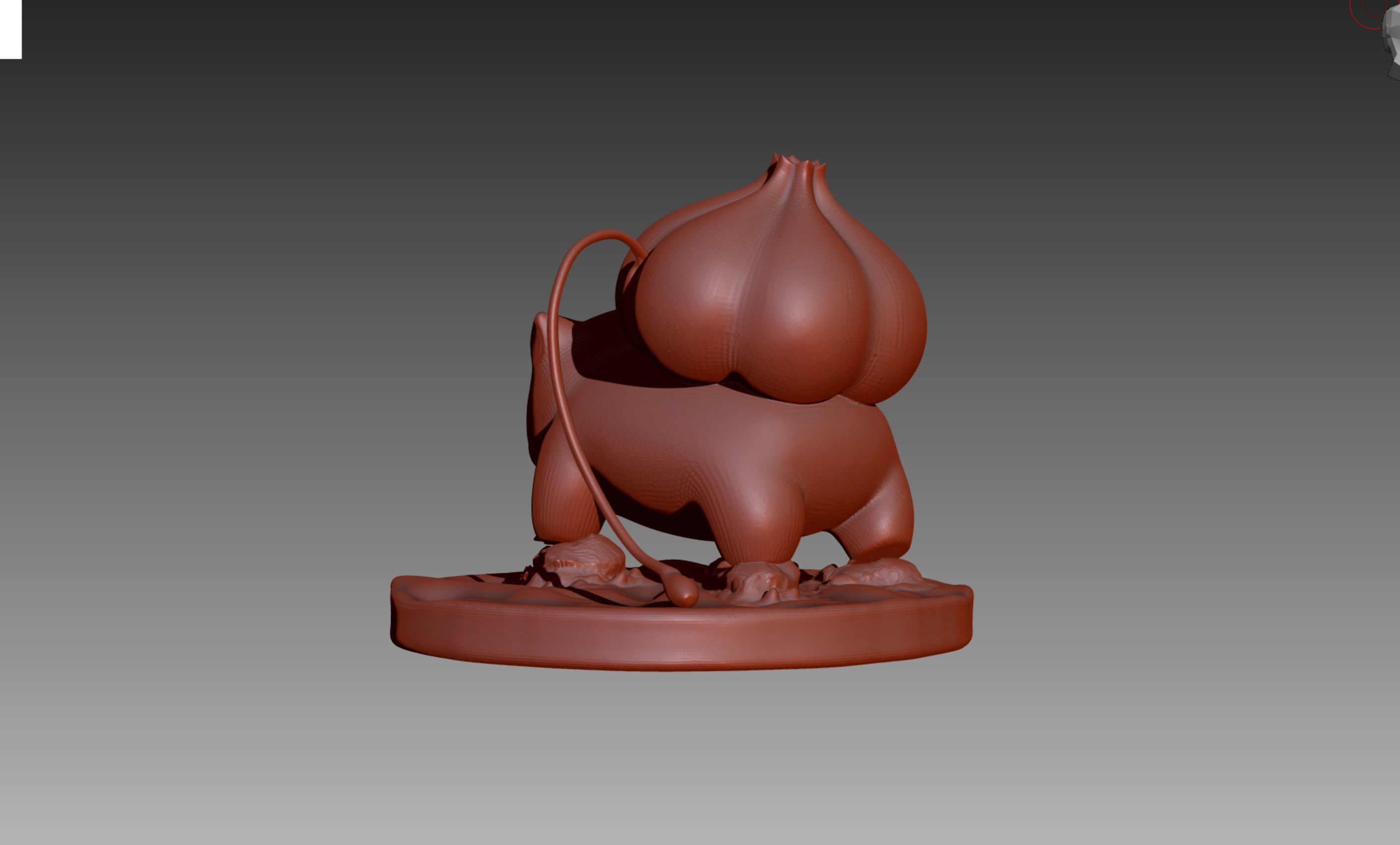 Bulbasaur Ivysaur and Venusaur evolution family value set 3D print model_7