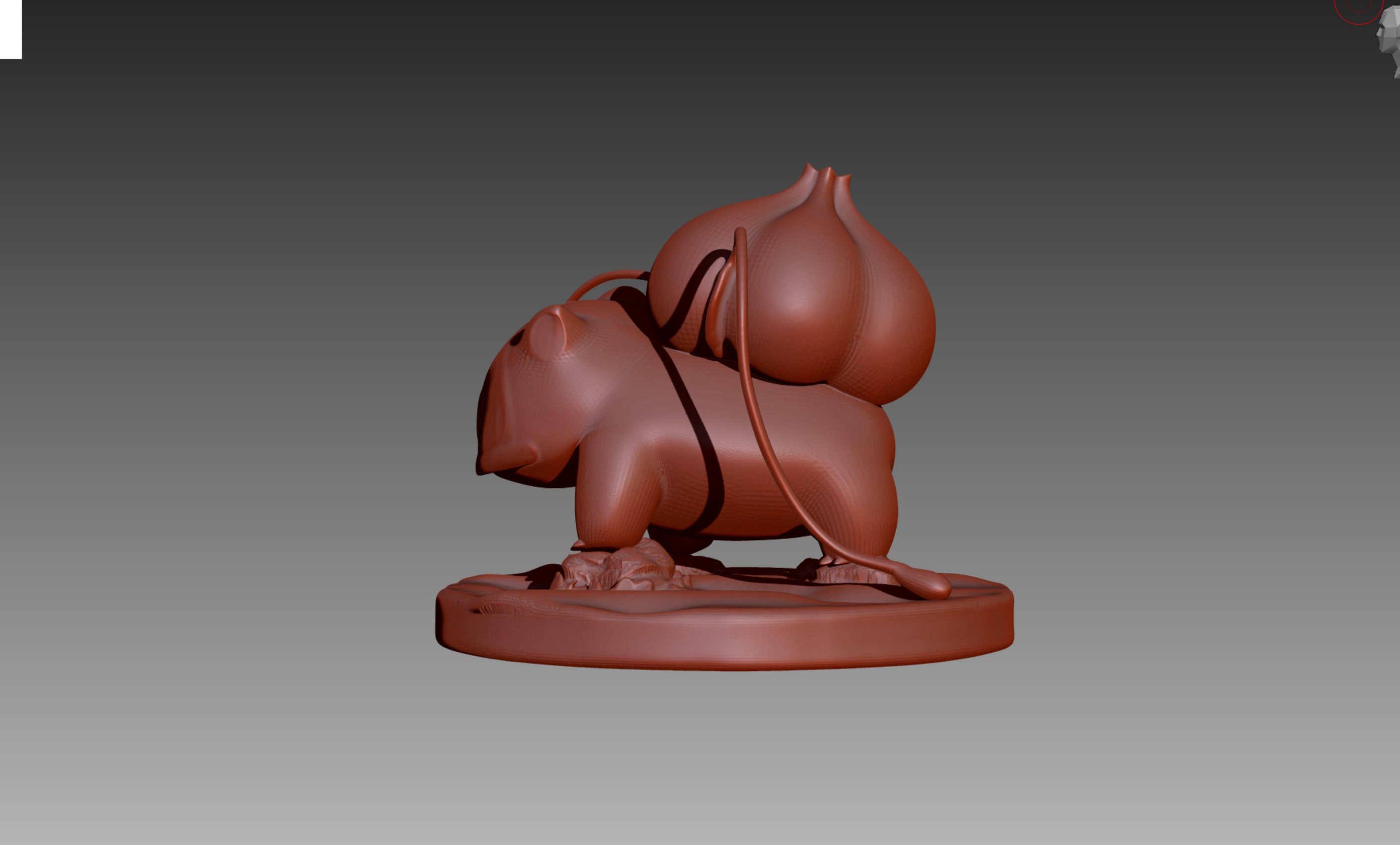 Bulbasaur Ivysaur and Venusaur evolution family value set 3D print model_6