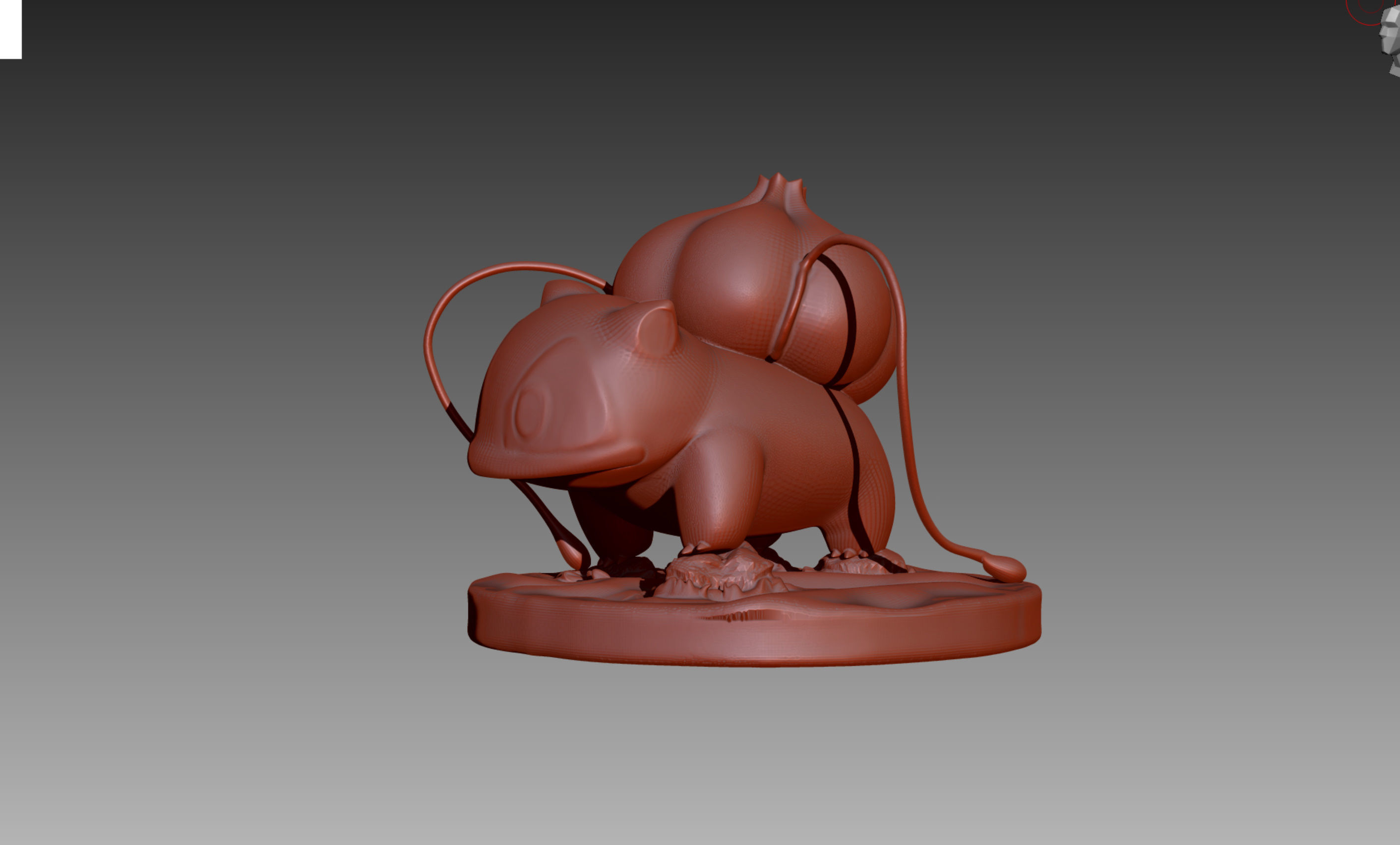 Bulbasaur Ivysaur and Venusaur evolution family value set 3D print model_5