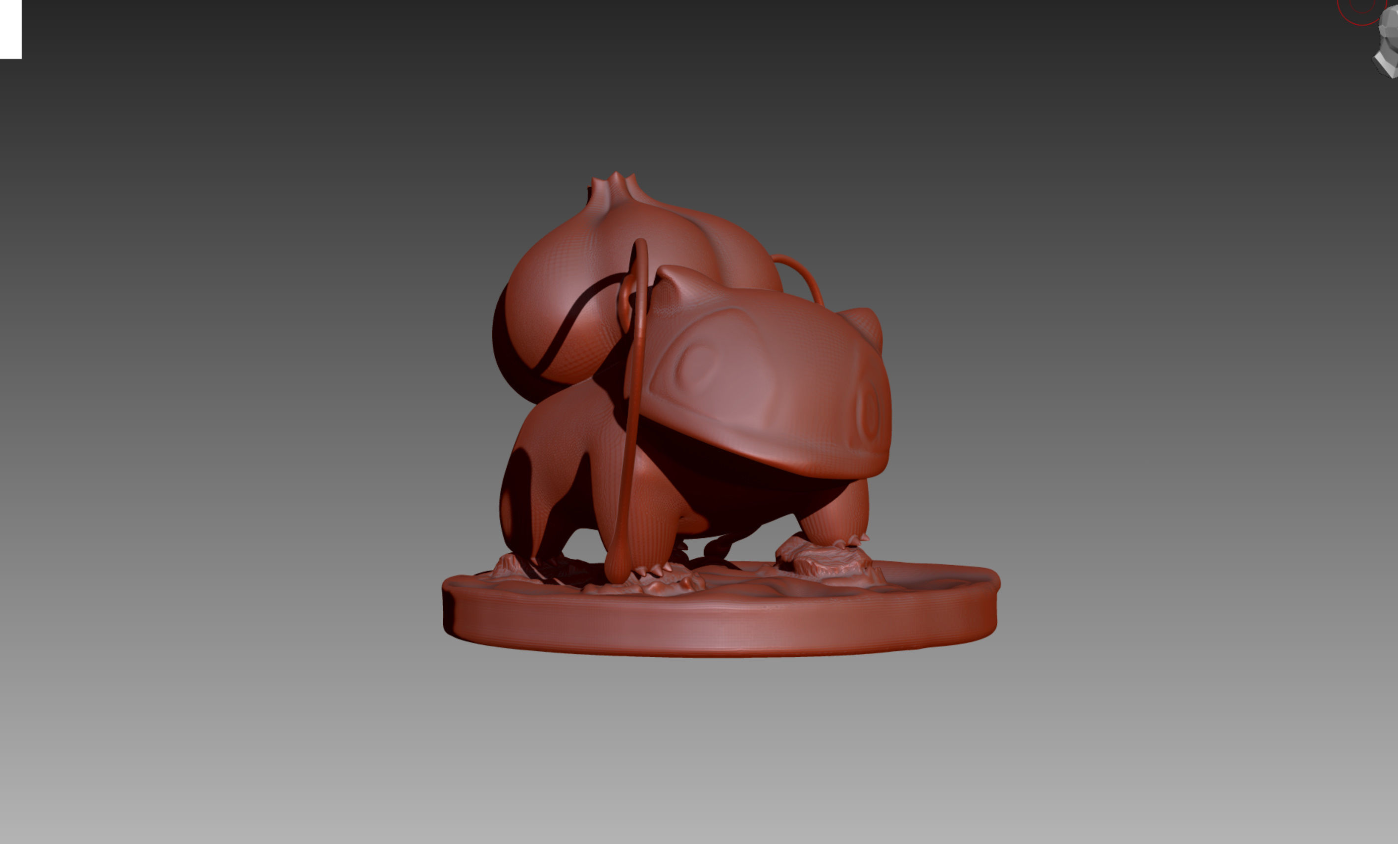 Bulbasaur Ivysaur and Venusaur evolution family value set 3D print model_11