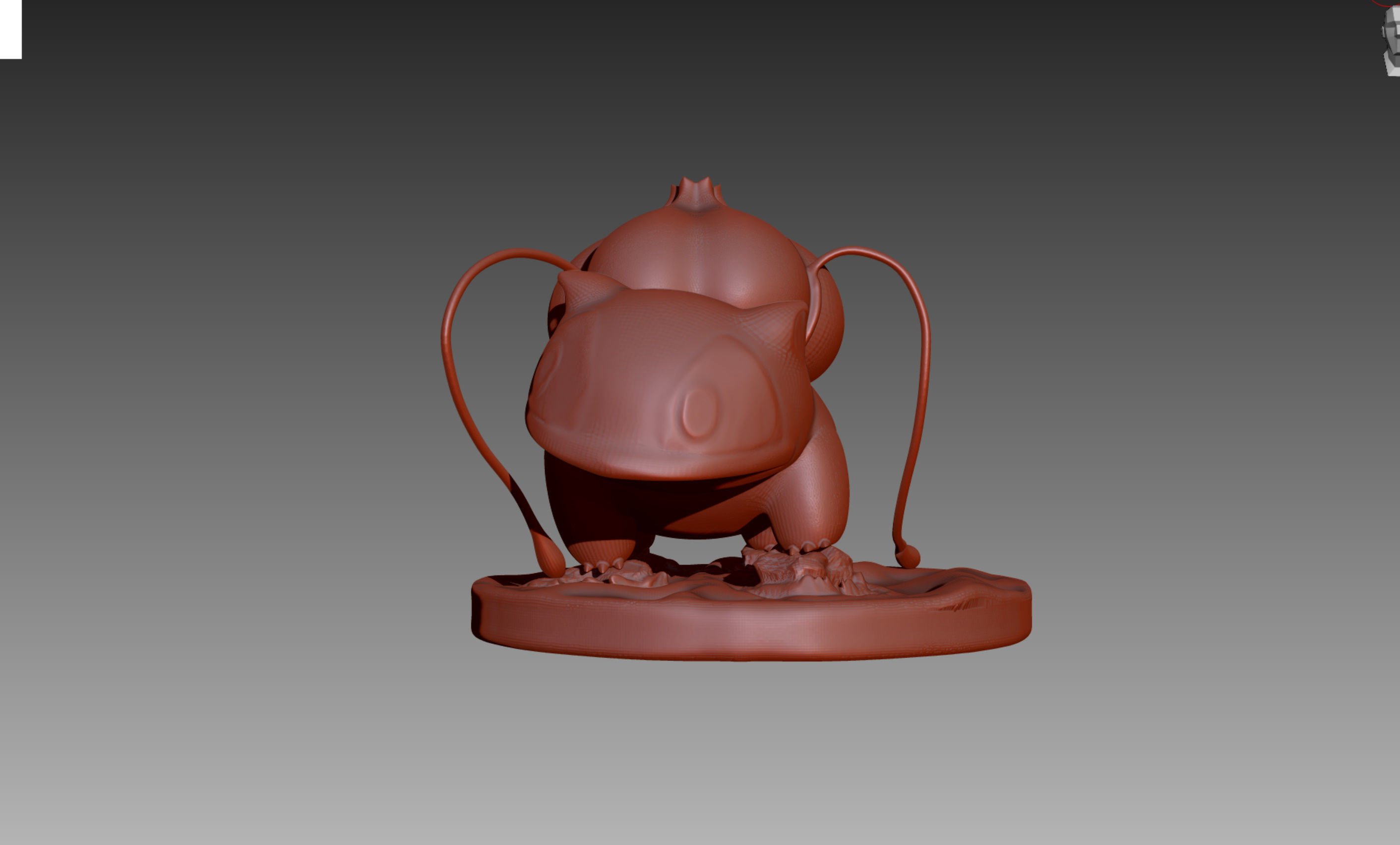 Bulbasaur Ivysaur and Venusaur evolution family value set 3D print model_4