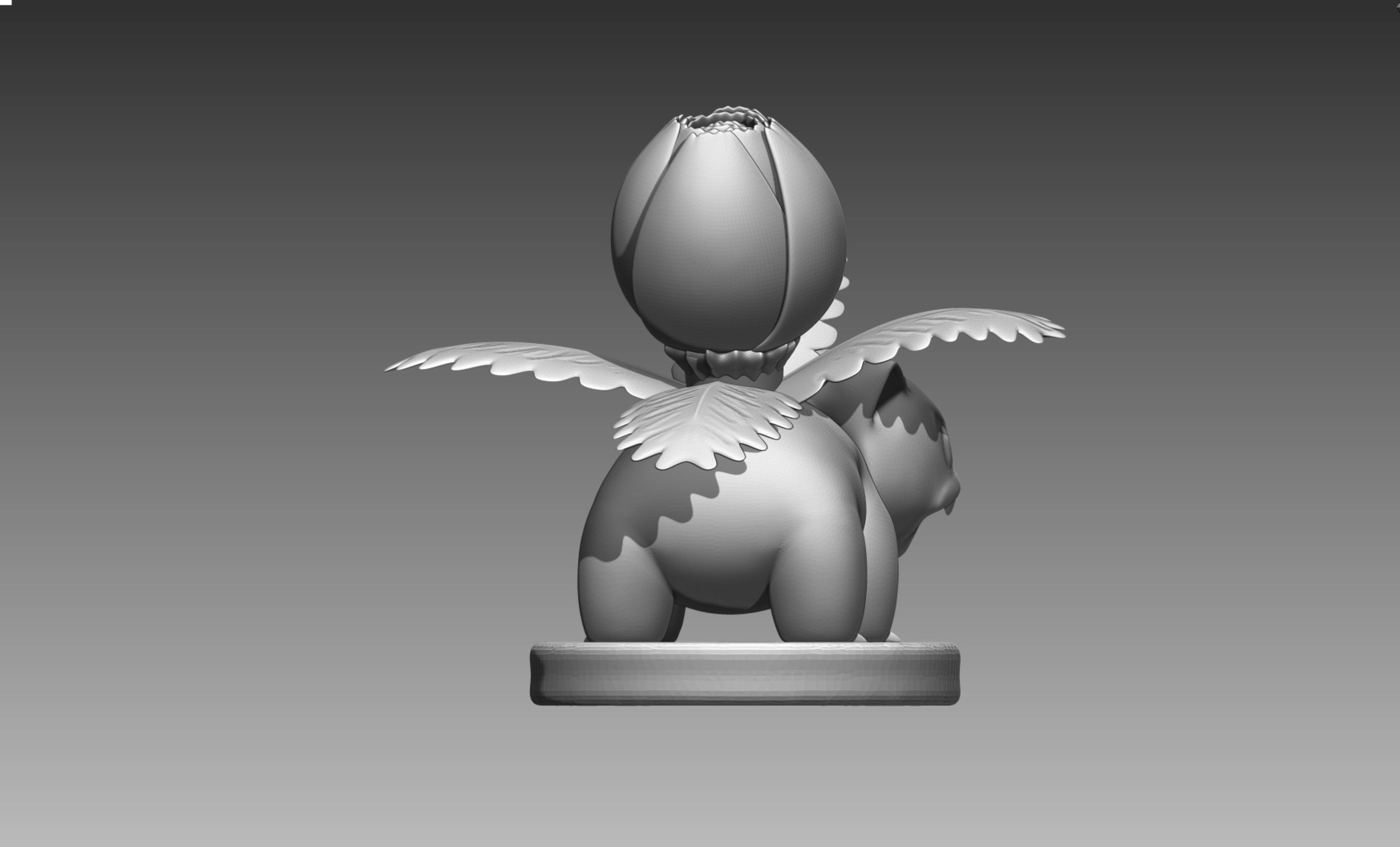 Bulbasaur Ivysaur and Venusaur evolution family value set 3D print model_18