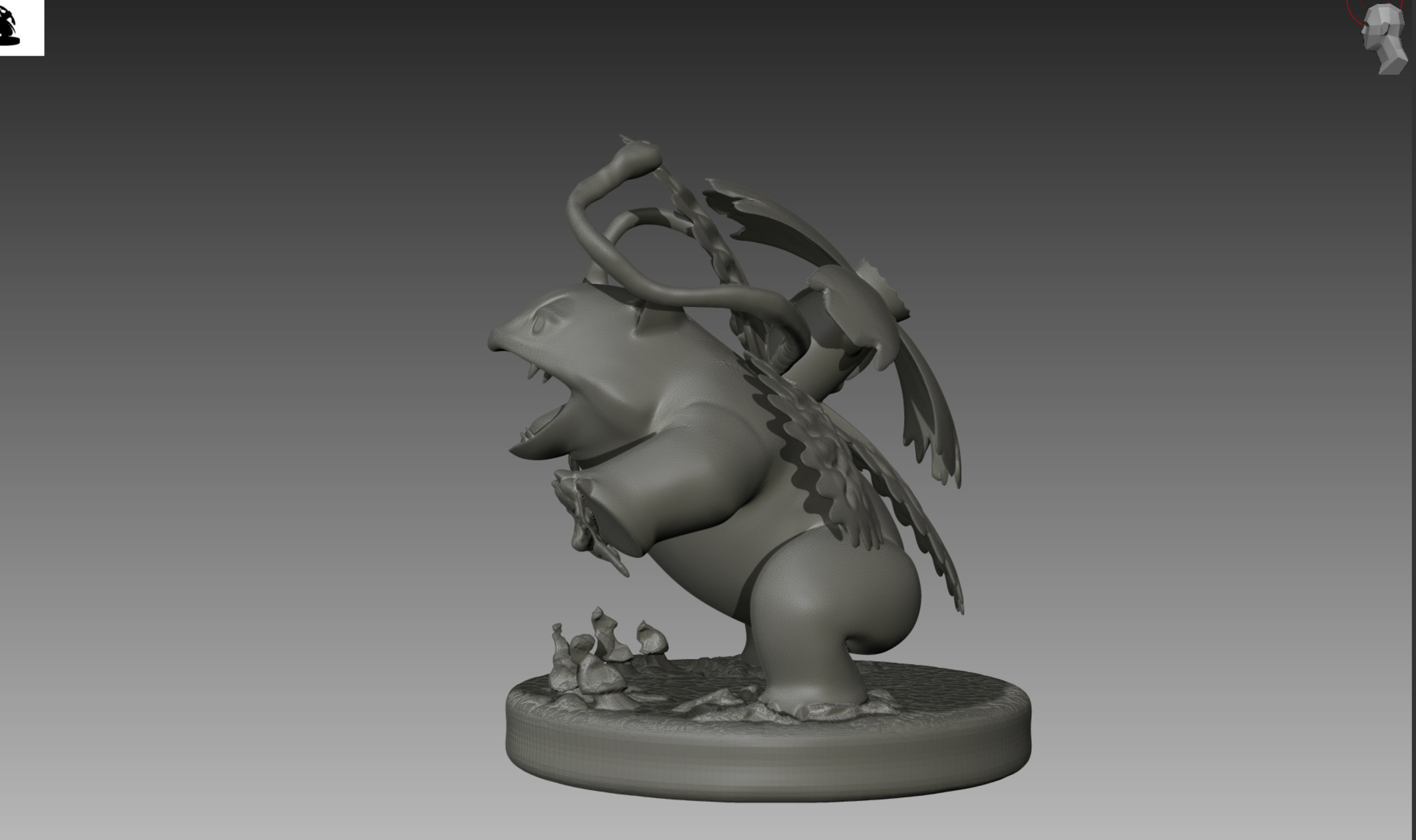 Bulbasaur Ivysaur and Venusaur evolution family value set 3D print model_24