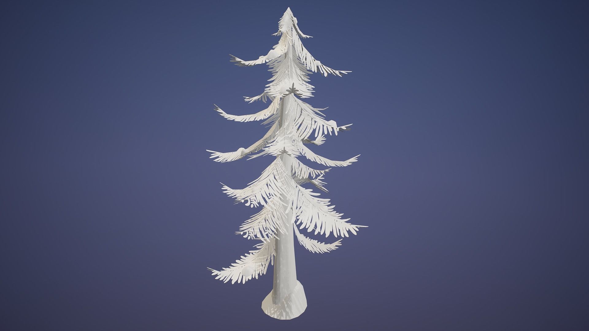 Stylized Pine Trees Collection Low-poly 3D model_20