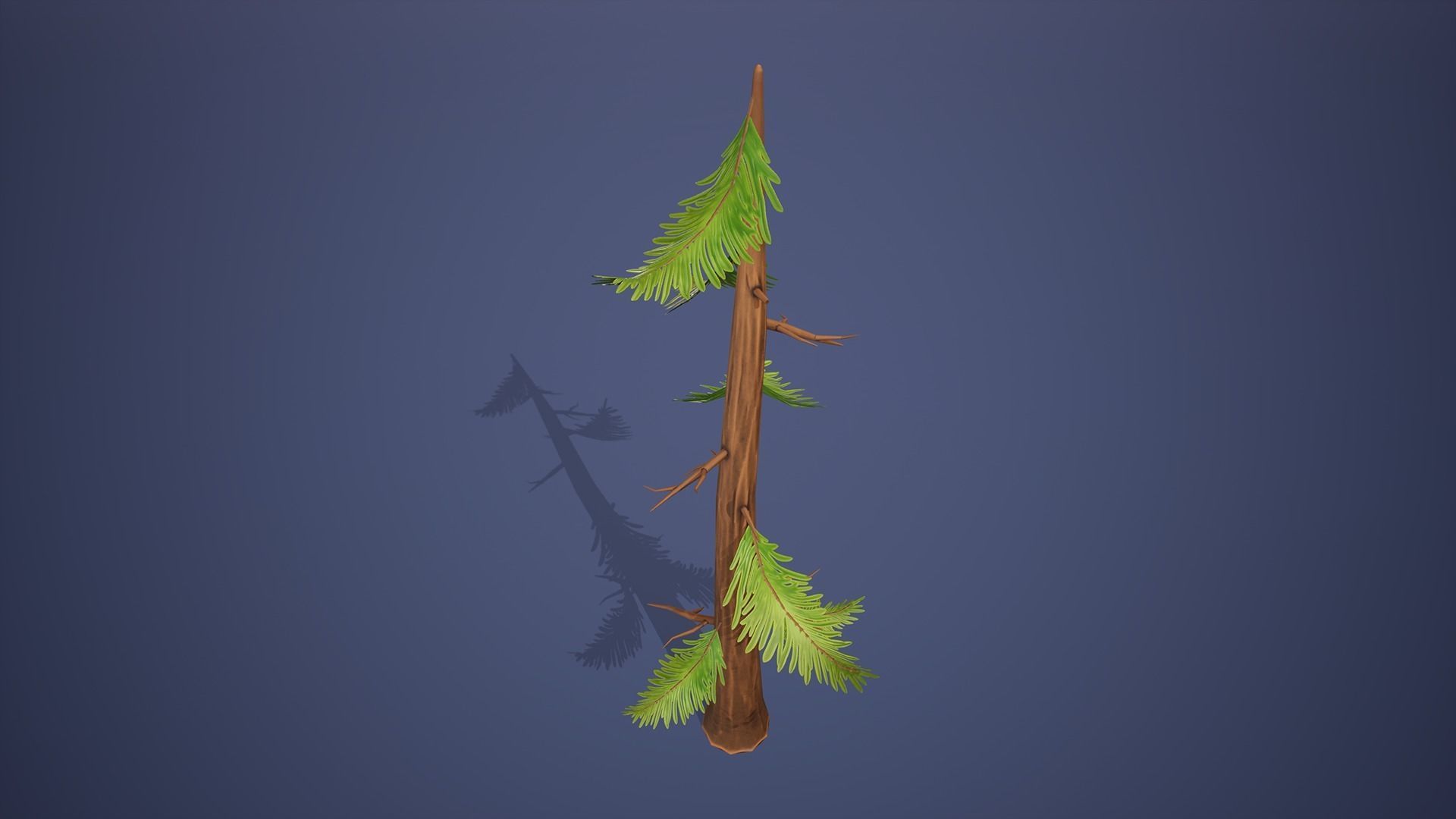 Stylized Pine Trees Collection Low-poly 3D model_16
