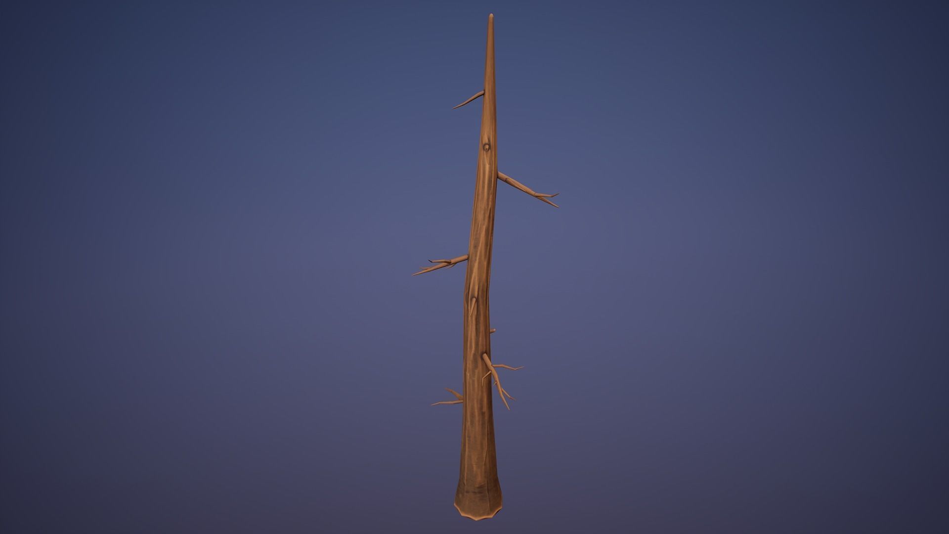 Stylized Pine Trees Collection Low-poly 3D model_4