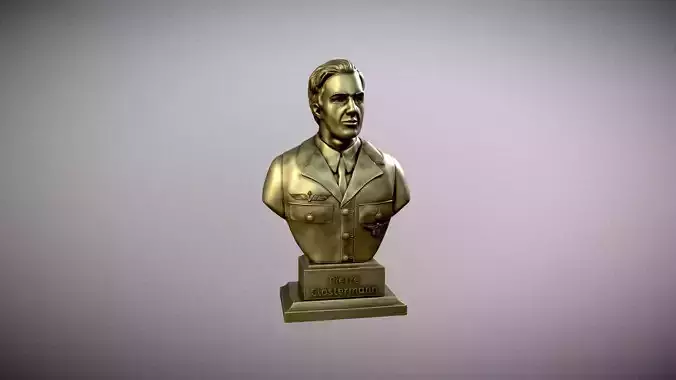 Bust of Pierre Clostermann 3D print model
