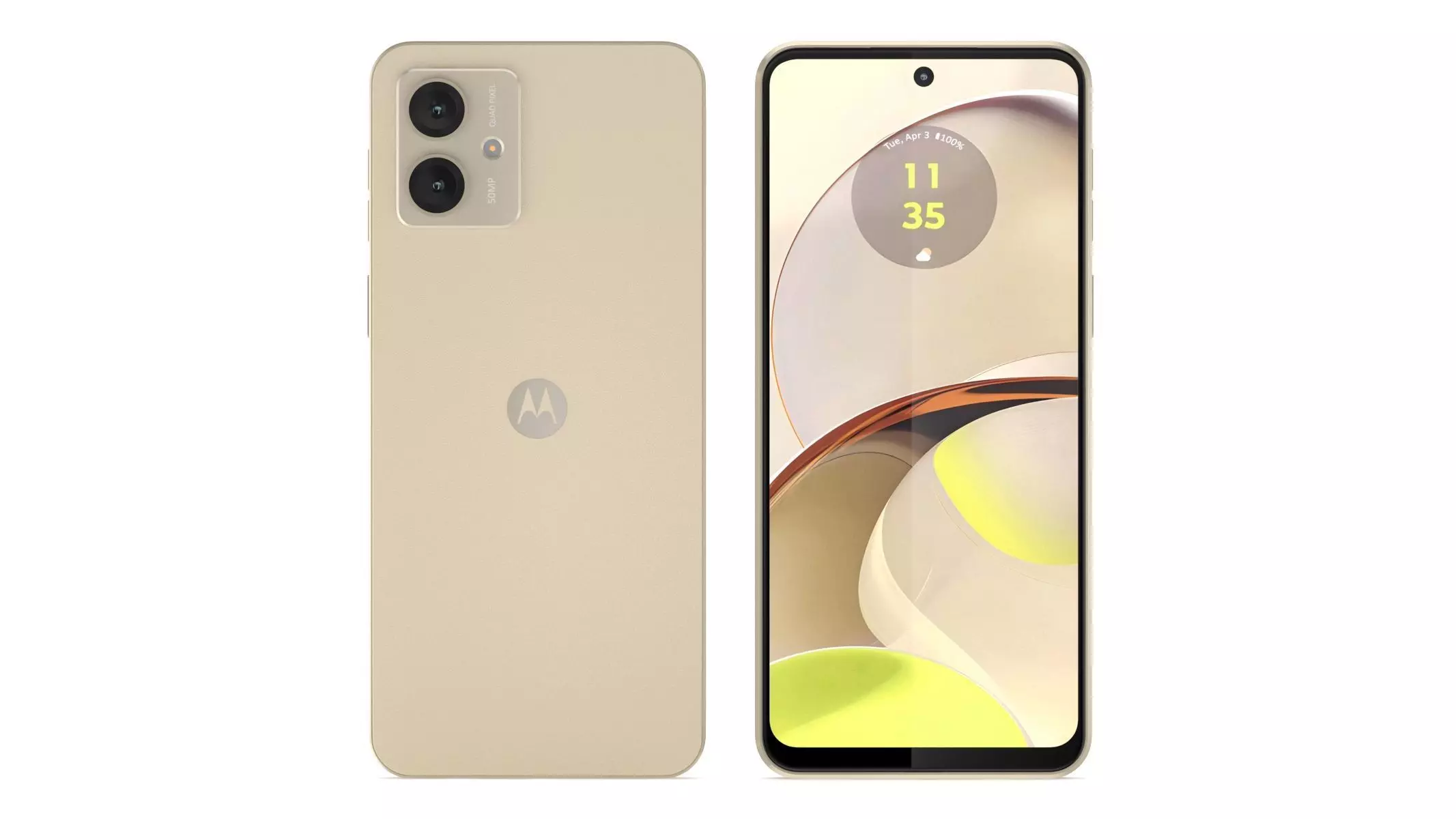 Motorola Moto G14 Butter Cream 3D model_0