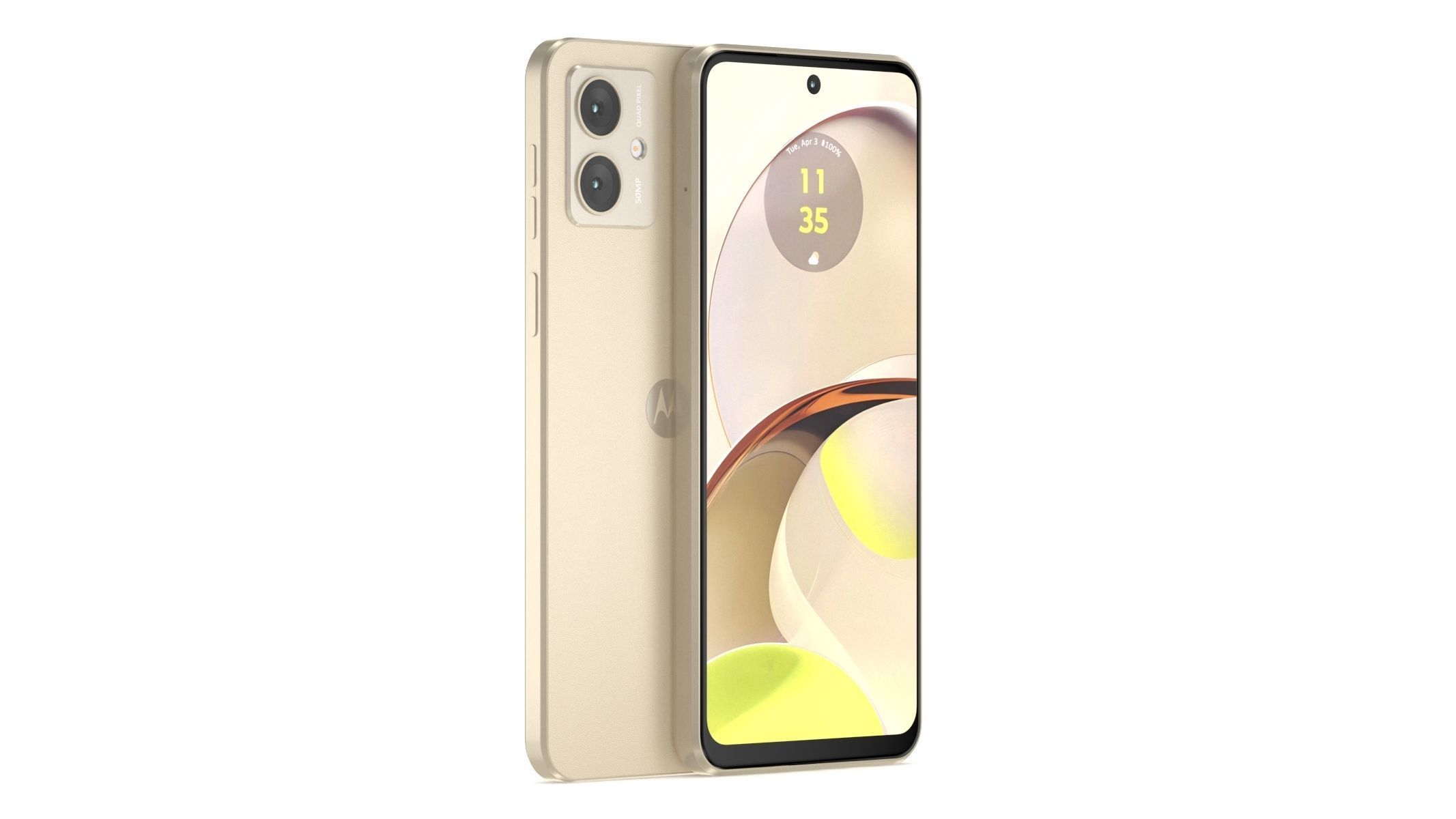 Motorola Moto G14 Butter Cream 3D model_1