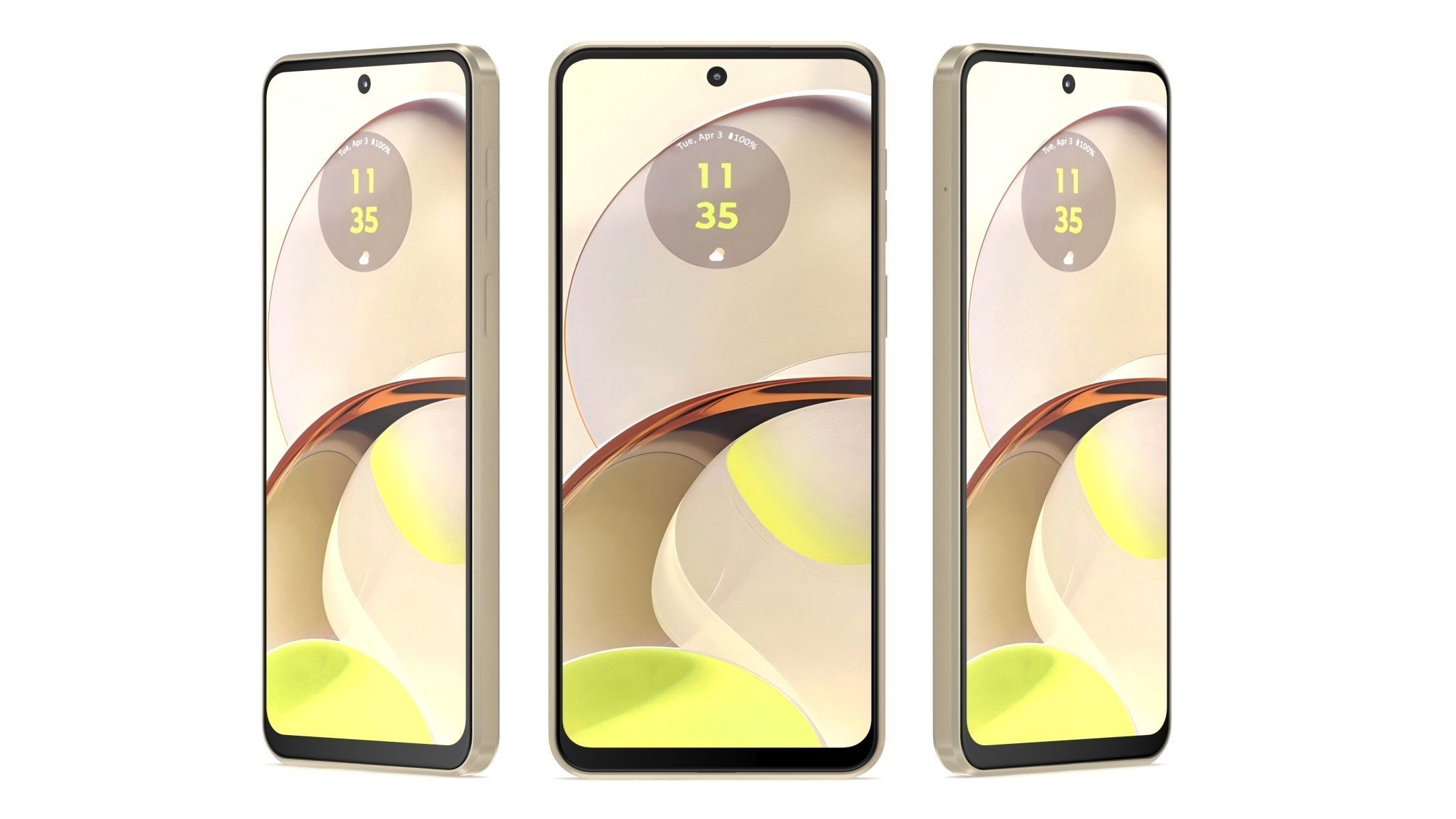 Motorola Moto G14 Butter Cream 3D model_7