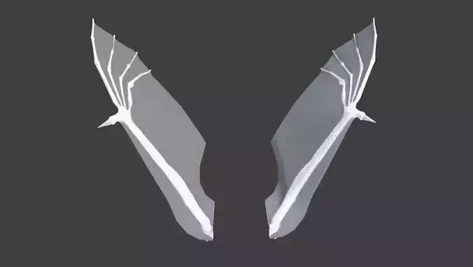 Adjustable Subdivision Dragon Bat Vampire Wings
