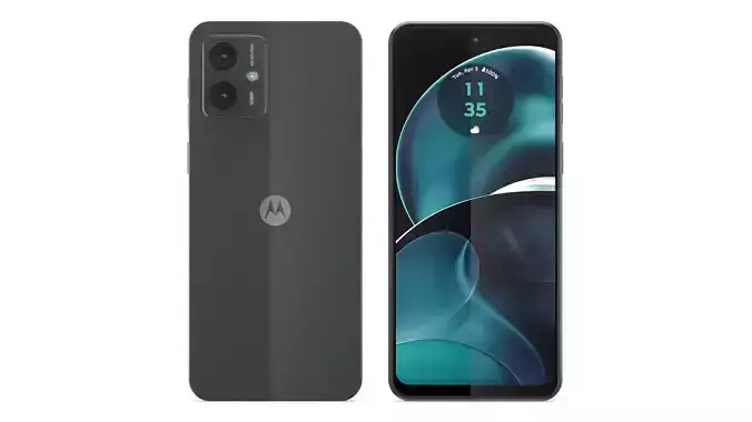 Motorola Moto G14 Steel Gray 3D model Motorola Moto G14 Steel Gray 3D model