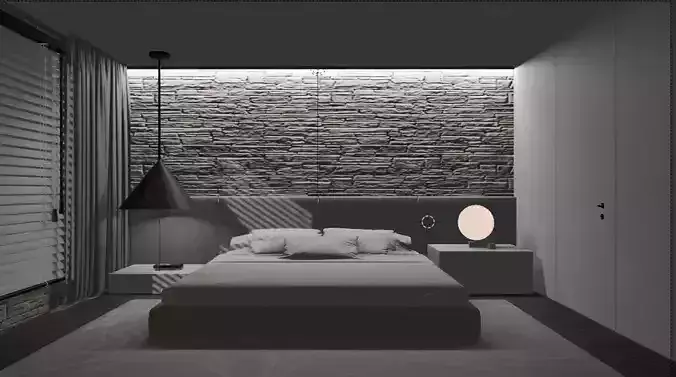 stanza da letto 3D model