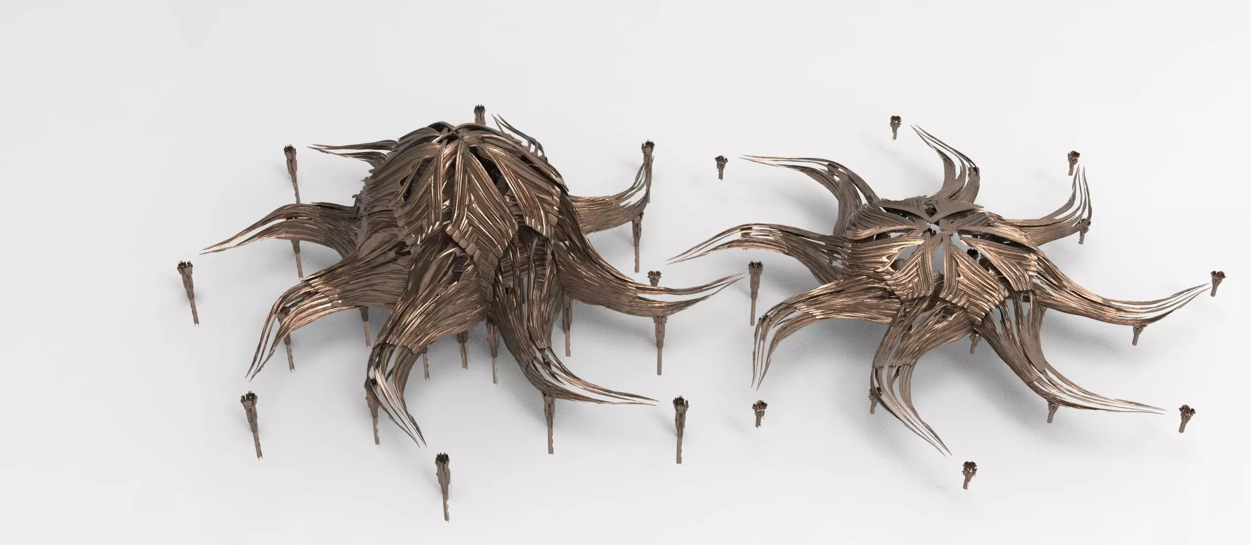 Atlantis Royal coral pointed towers  3D model_1