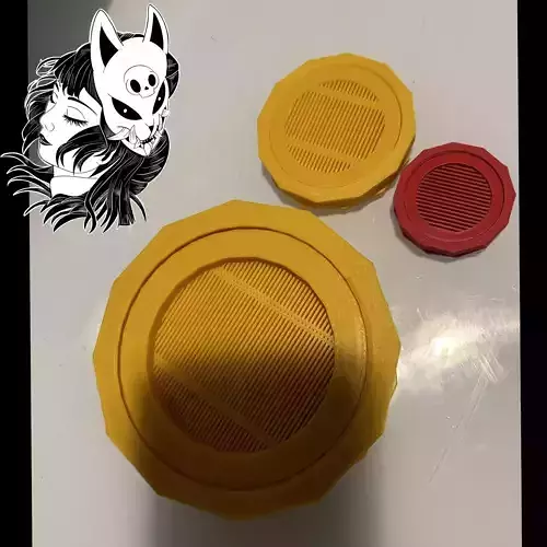 Round Thread Vent port- 3D Printed - KG Customs and Creations 3D print model