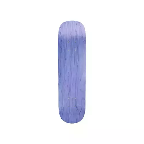 Realistic blank skateboard
