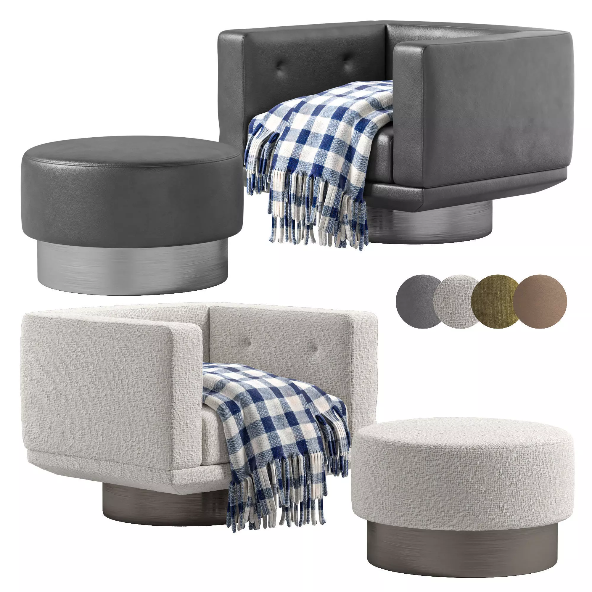 Sally Armchair by Minotti 3D model