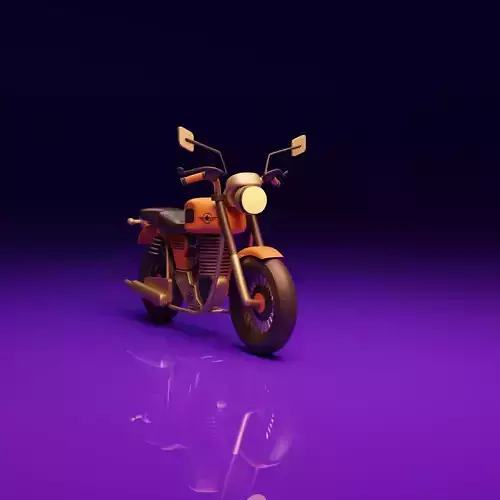 Stylized Motorcycle