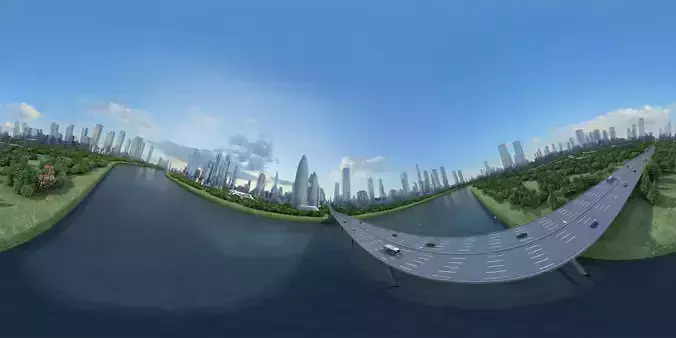 3D model Urban Architecture Block Landscape Animation 3D model